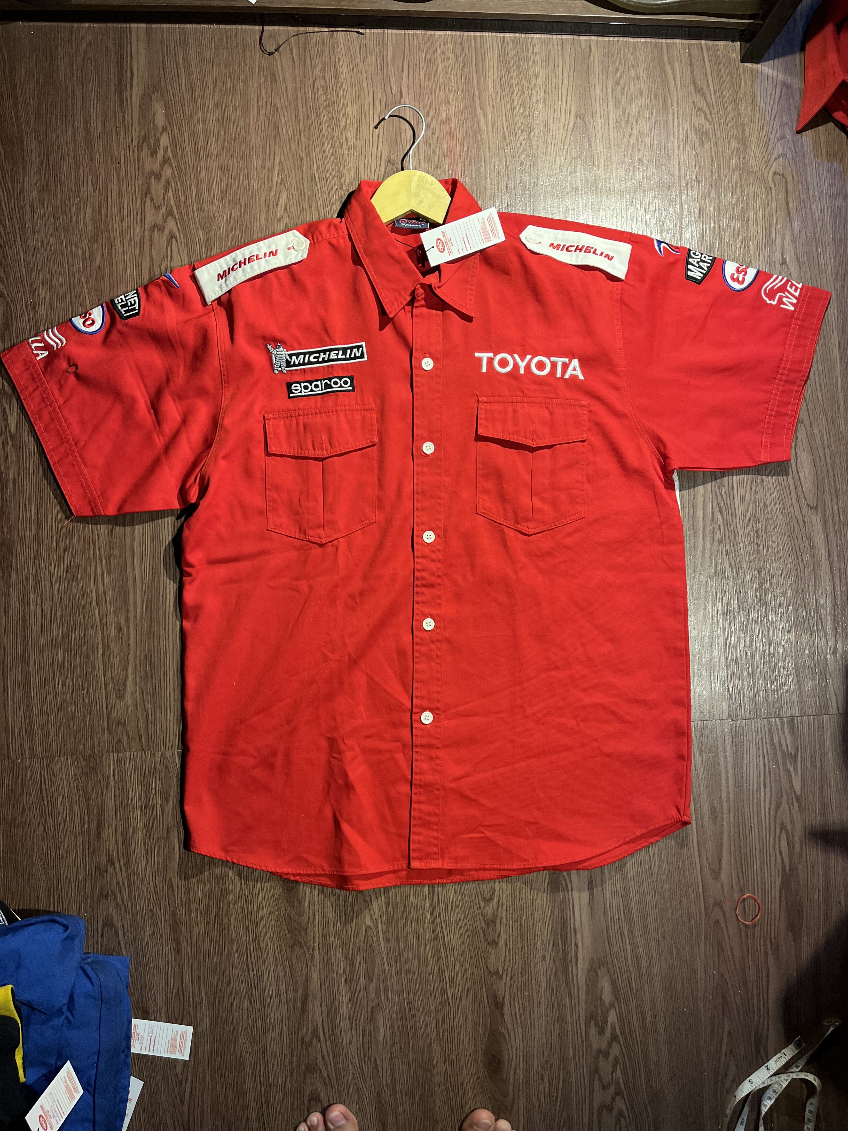 Japanese Brand Toyota Panasonic Racing Team Workshirt Size US XL / EU 56 / 4 - 3 Thumbnail