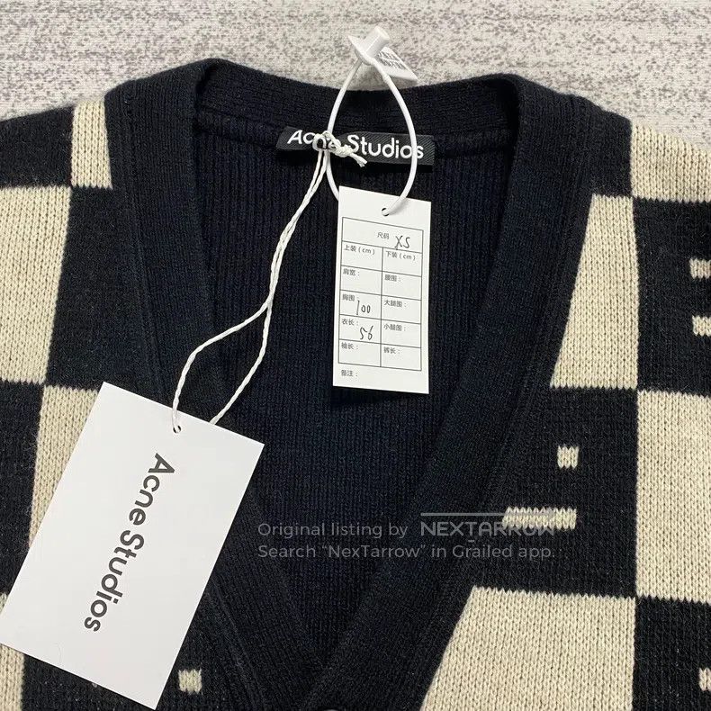 Acne Studios Acne Studios Black and White All-Over Printed Smile Face W Size XS / US 0-2 / IT 36-38 - 2 Thumbnail