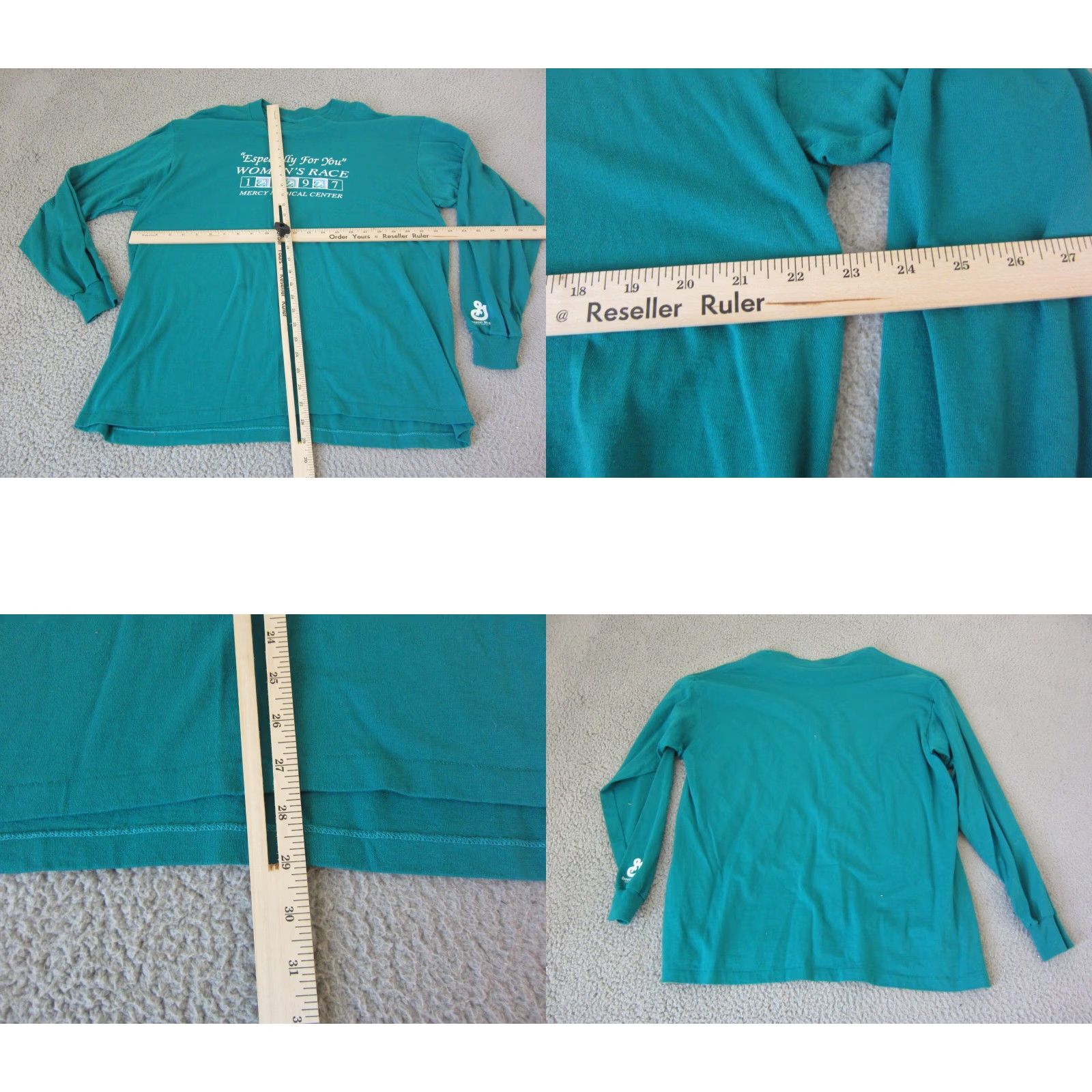Vintage VINTAGE Platinum Race Shirt T-Shirt XL Adult Men Green Blue Long Sleeve Crew Neck Jersey Cotton 90s 80s 70s USA Cat Classic School Size XL / US 12-14 / IT 48-50 - 8 Thumbnail