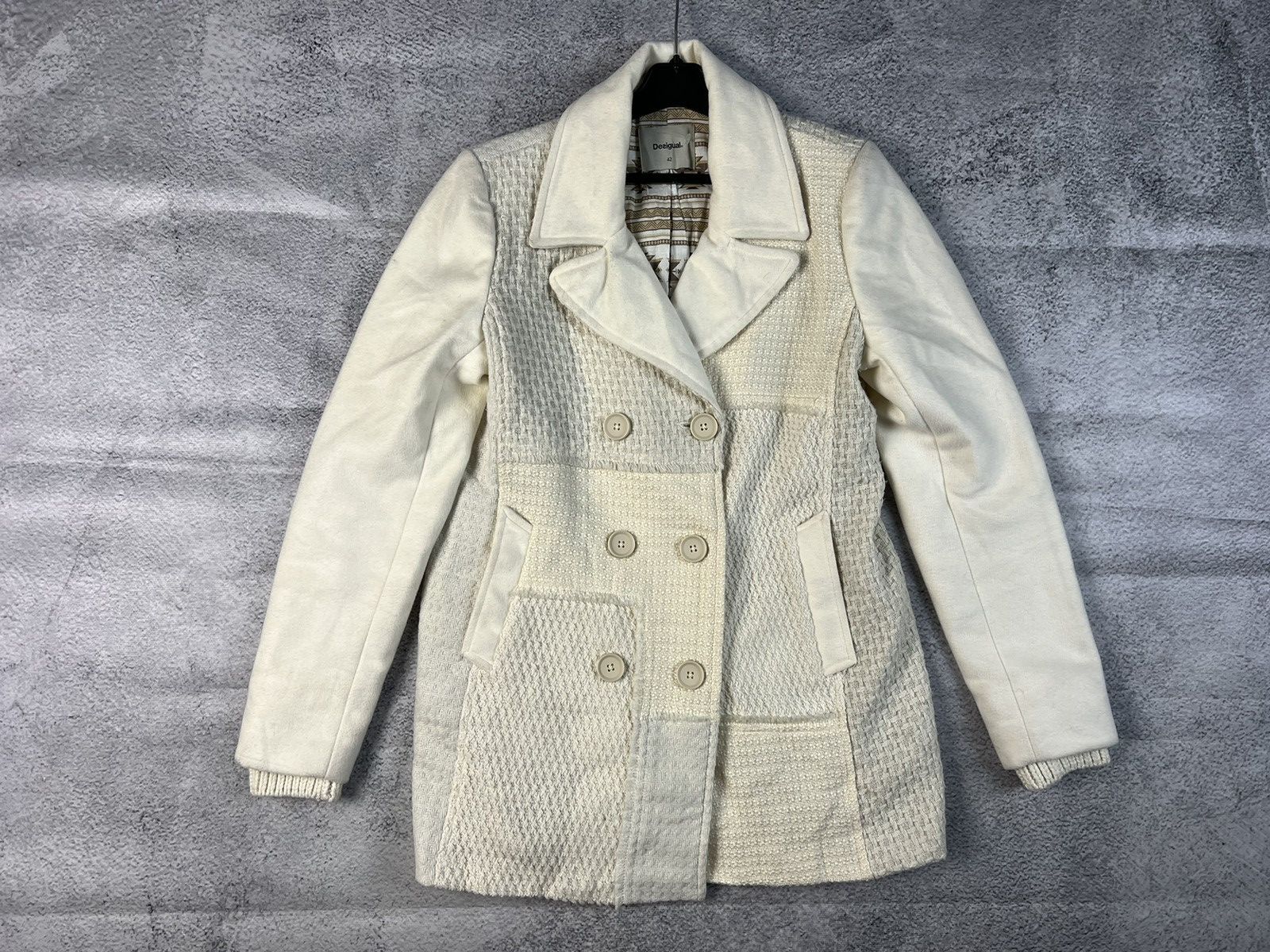 Designer × Desigual Desigual white luxury coat Size M / US 6-8 / IT 42-44 - 3 Thumbnail