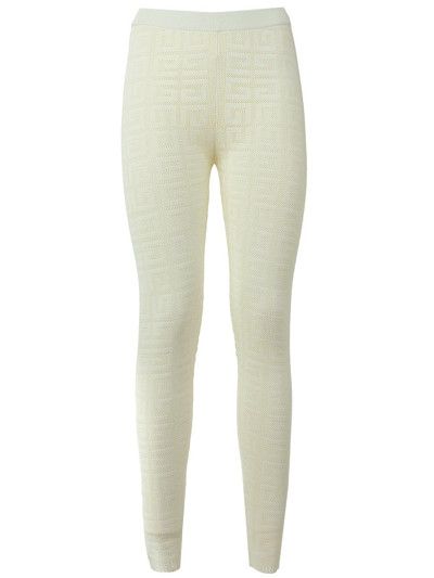 image of Givenchy O1Srvl11E0524 Leggings In Off White, Women's (Size 34)