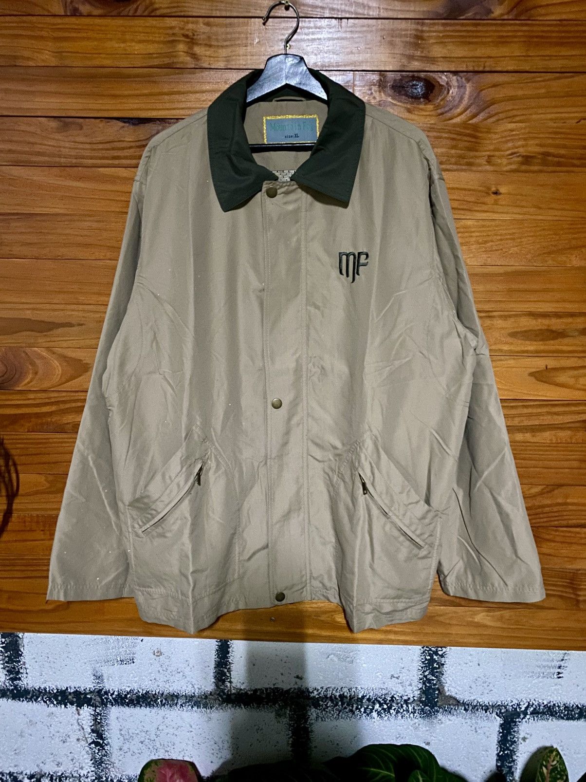 Vintage Vintage Mountain Fog Coach Jacket 90s Beige Windbreaker Size US XL / EU 56 / 4 - 3 Thumbnail
