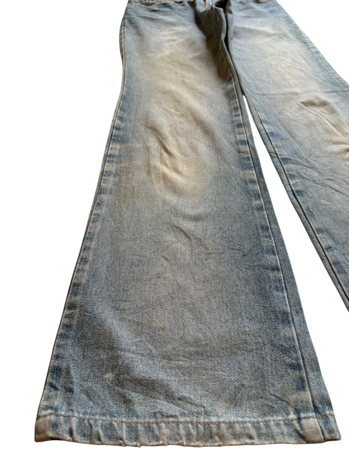 Japanese Brand × Jean Vintage Japanese Brand Mud Wash Bootcut Flare Jeans Size 28" / US 6 / IT 42 - 6 Thumbnail