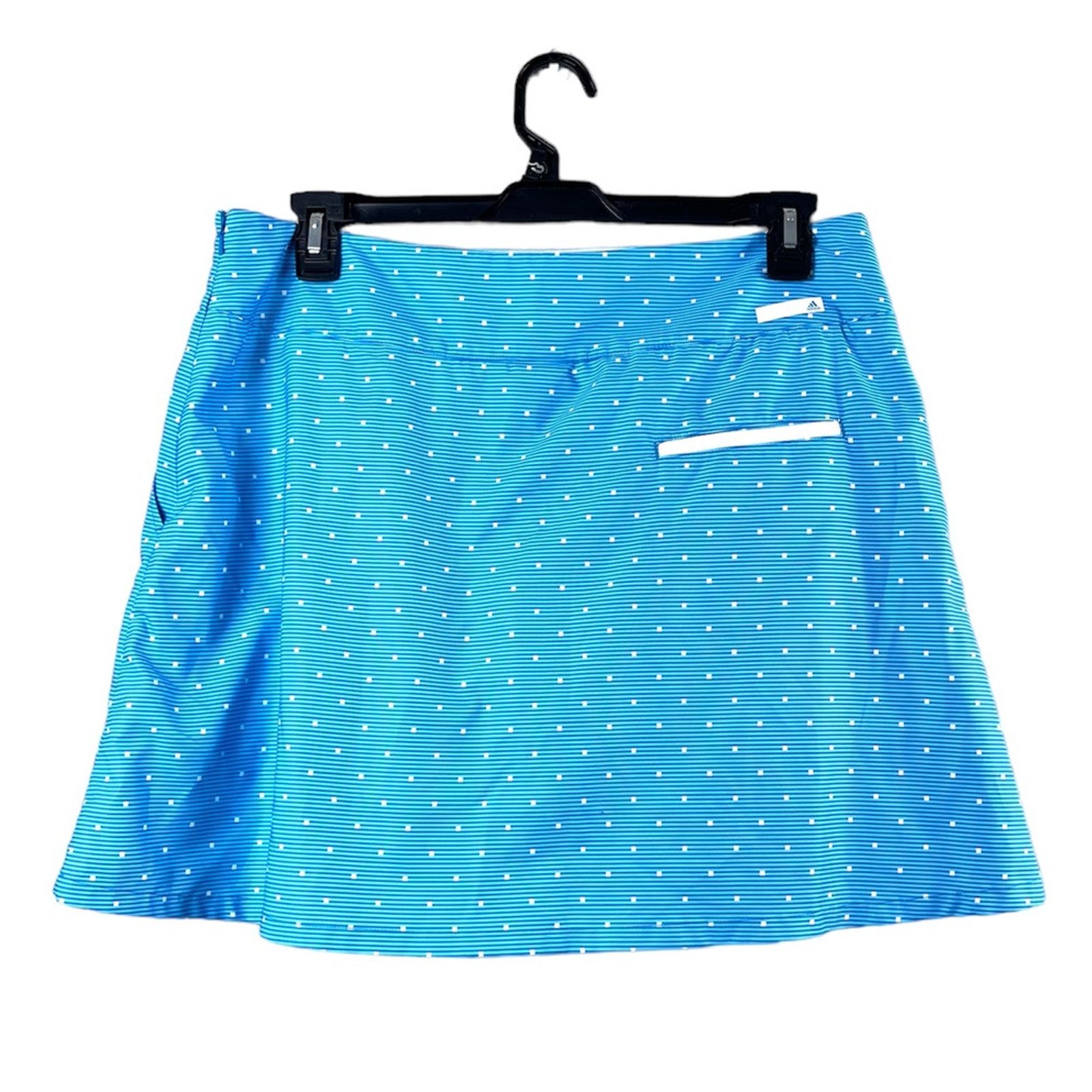 Adidas Women's Polka Dot Blue Clima-Cool Skort 12 Size 34" / US 12 / IT 48 - 2 Thumbnail