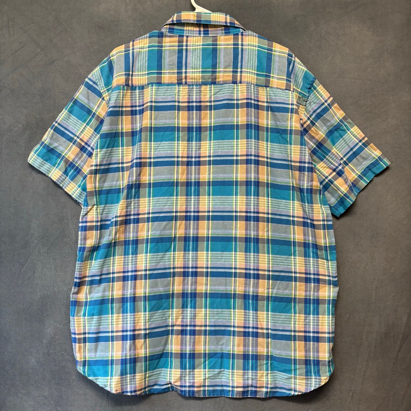 Other True Rock 3X Short Sleeve Plaid Button Shirt Blue Green Size US XXL / EU 58 / 5 - 3 Thumbnail