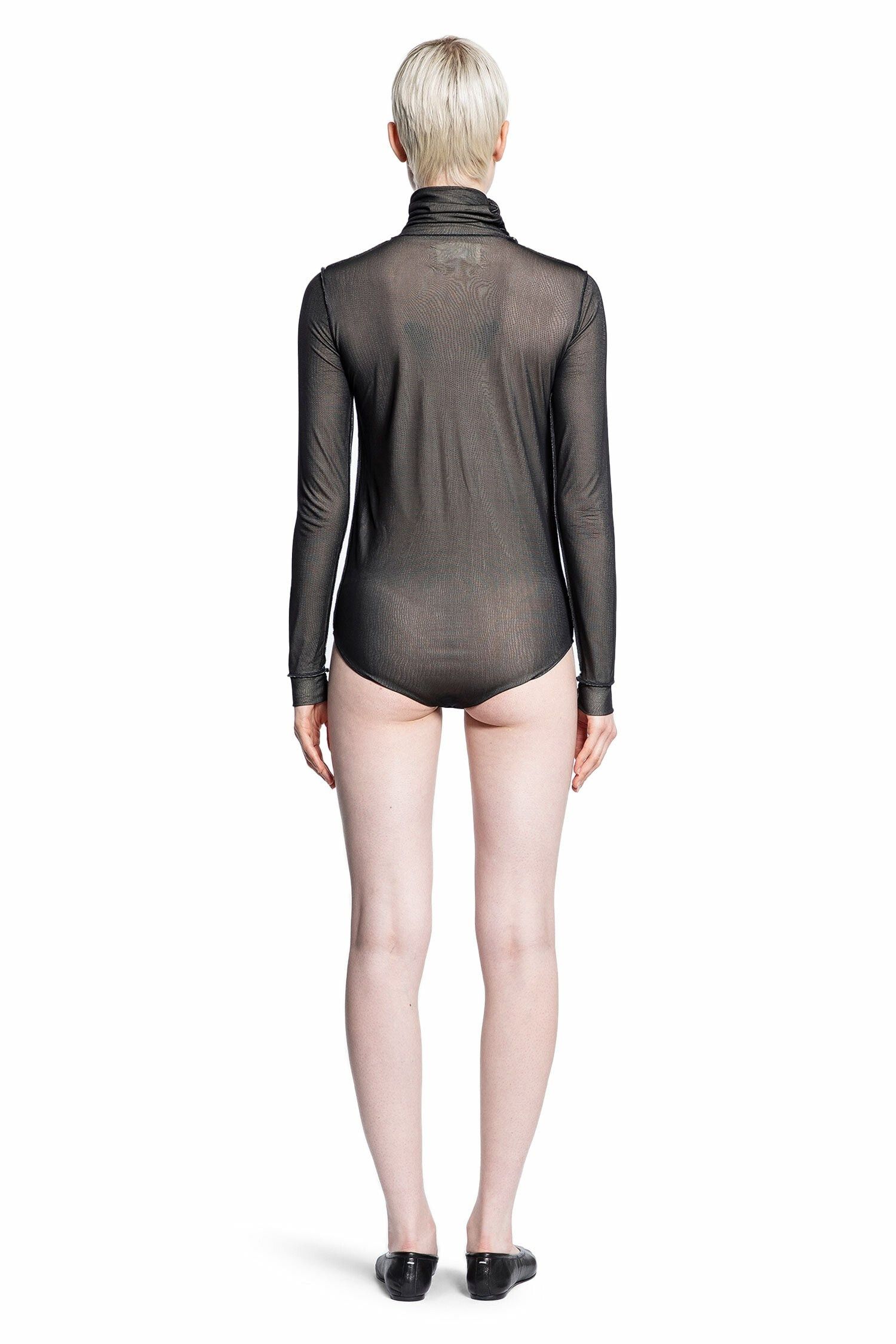 Maison Margiela o1y0625 Turtleneck Bodysuit in Black Size XS / US 0-2 / IT 36-38 - 3 Thumbnail