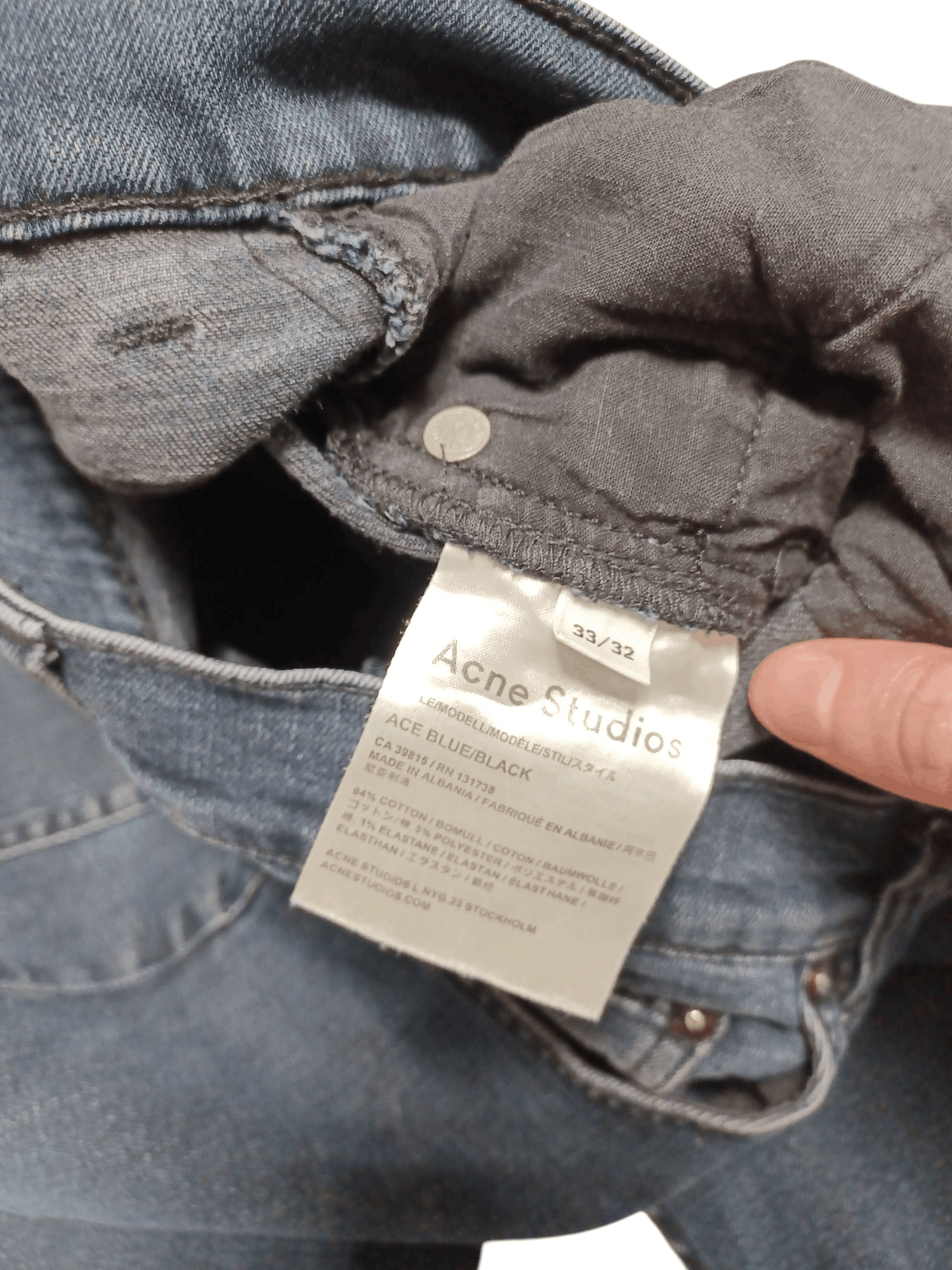Acne Studios ACNE STUDIOS LUXURY W33 L32 JEANS DENIM MADE IN ALBANIA Size US 33 - 7 Thumbnail