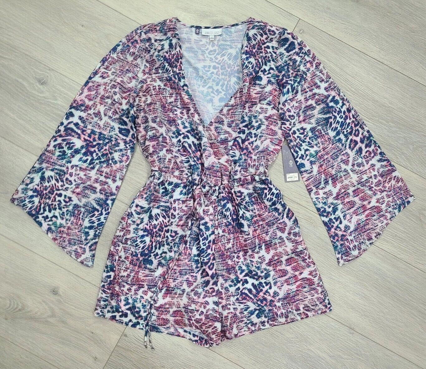 Designer Jennifer Lopez Romper Medium NWT V Neck 3/4 Bell Sleeves Size 32" / US 10 / IT 46 - 1 Thumbnail