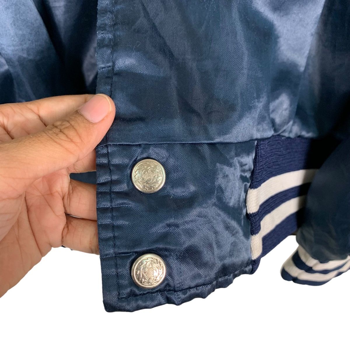 Japanese Brand BIKE GOODYEAR Motorsports Satin Coach Jacket #0073-C5 Size US XL / EU 56 / 4 - 15 Thumbnail