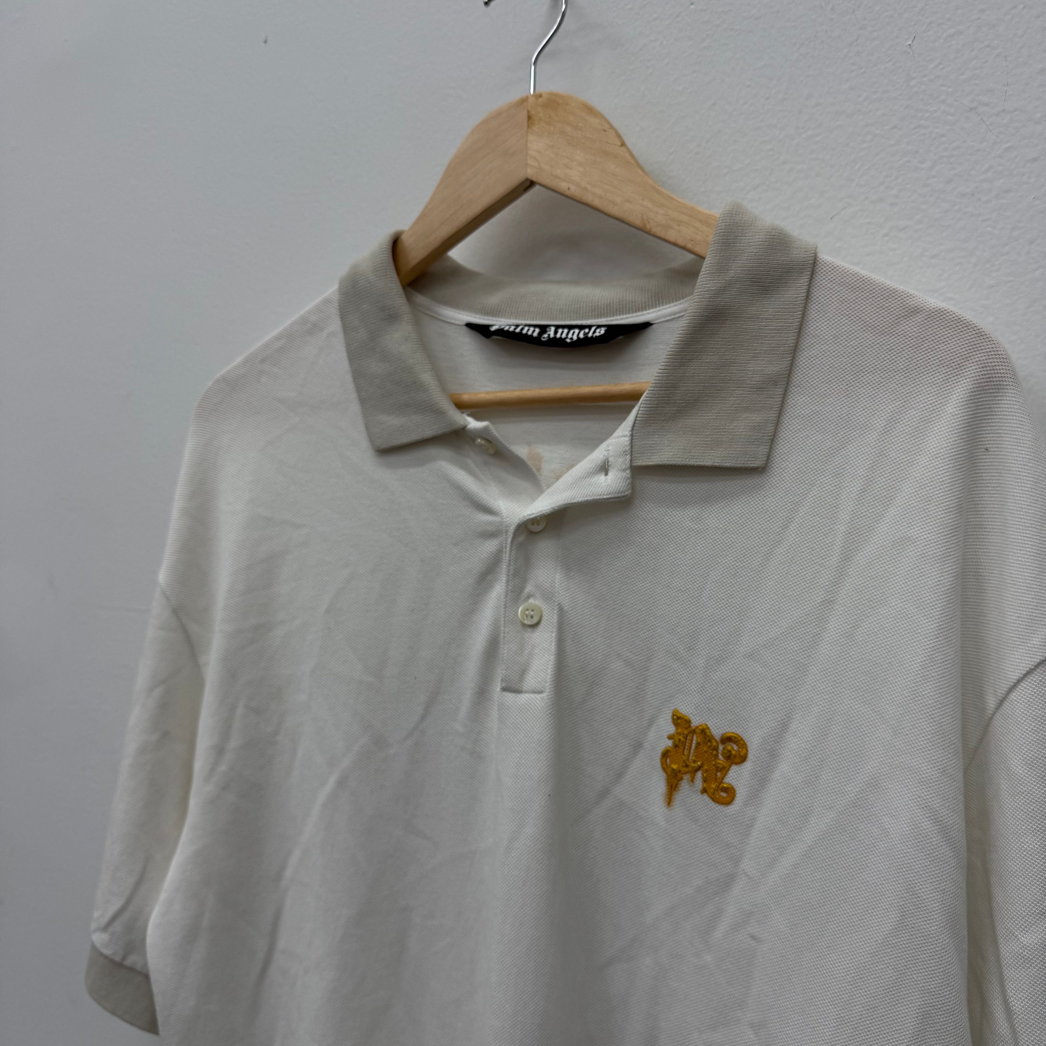 Palm Angels Palm Angels Embroidered Button Shirt - Size M Size US M / EU 48-50 / 2 - 3 Thumbnail
