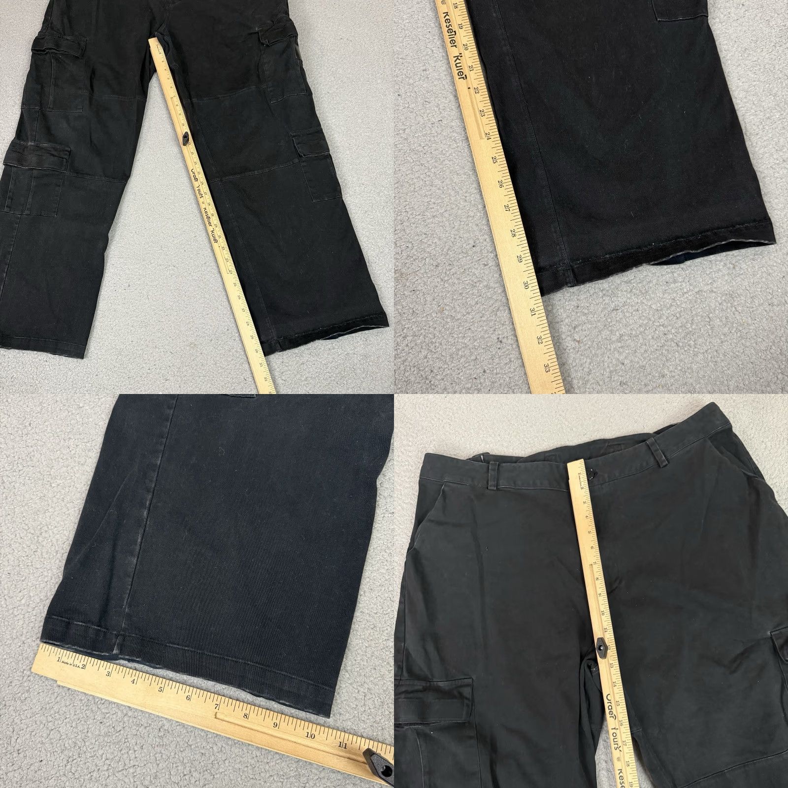 Dolls Kill Darker Wavs Pants Dolls Kill XL Black Cargo Baggy - Unisex Adults Pants Black XL Darker Wavs 90s/Bohemian/Punk/Grunge Mens/Womens Size 40" / US 18 - 9 Thumbnail