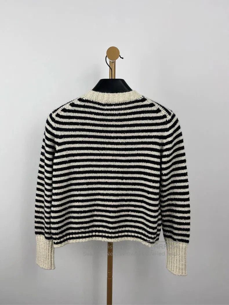 Dior Dior White Stripe Knit Cardigan. Size US S / EU 44-46 / 1 - 2 Thumbnail