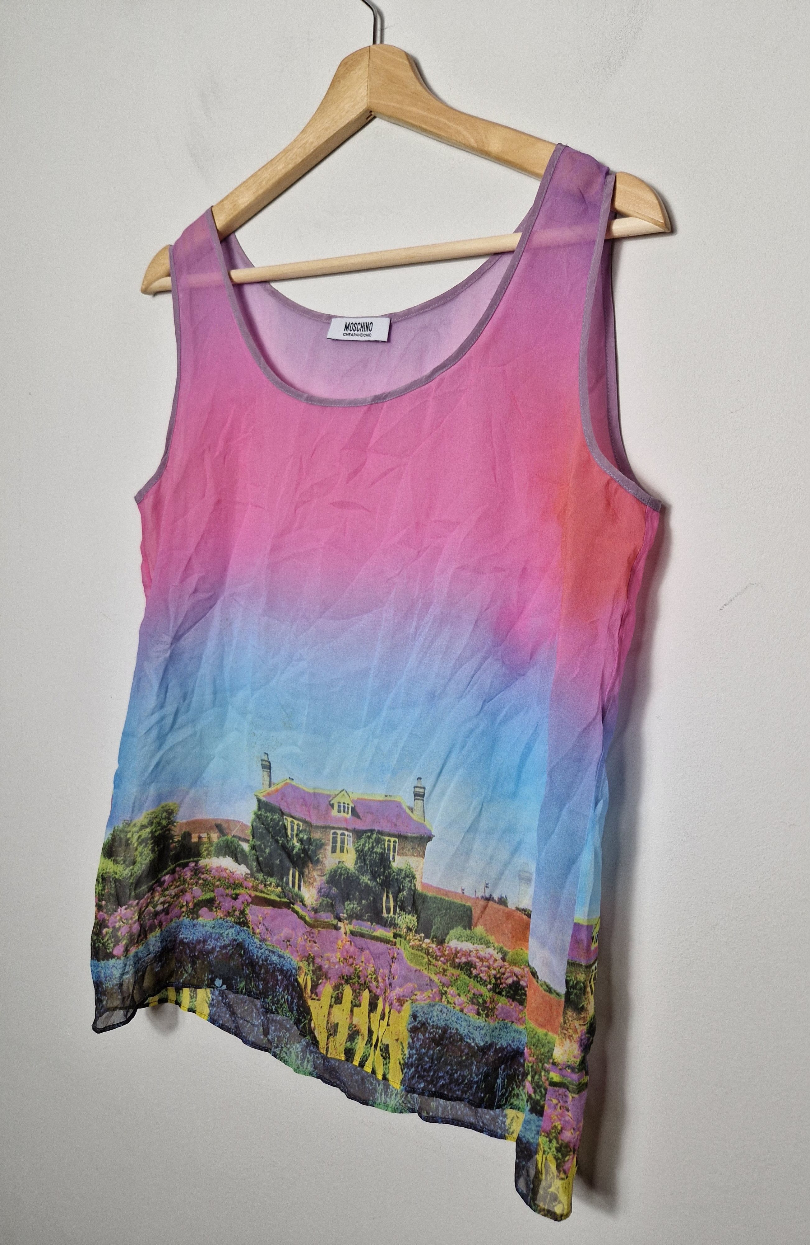 Moschino × Vintage Moschino sleeveless tank top mesh top Size M / US 6-8 / IT 42-44 - 2 Thumbnail