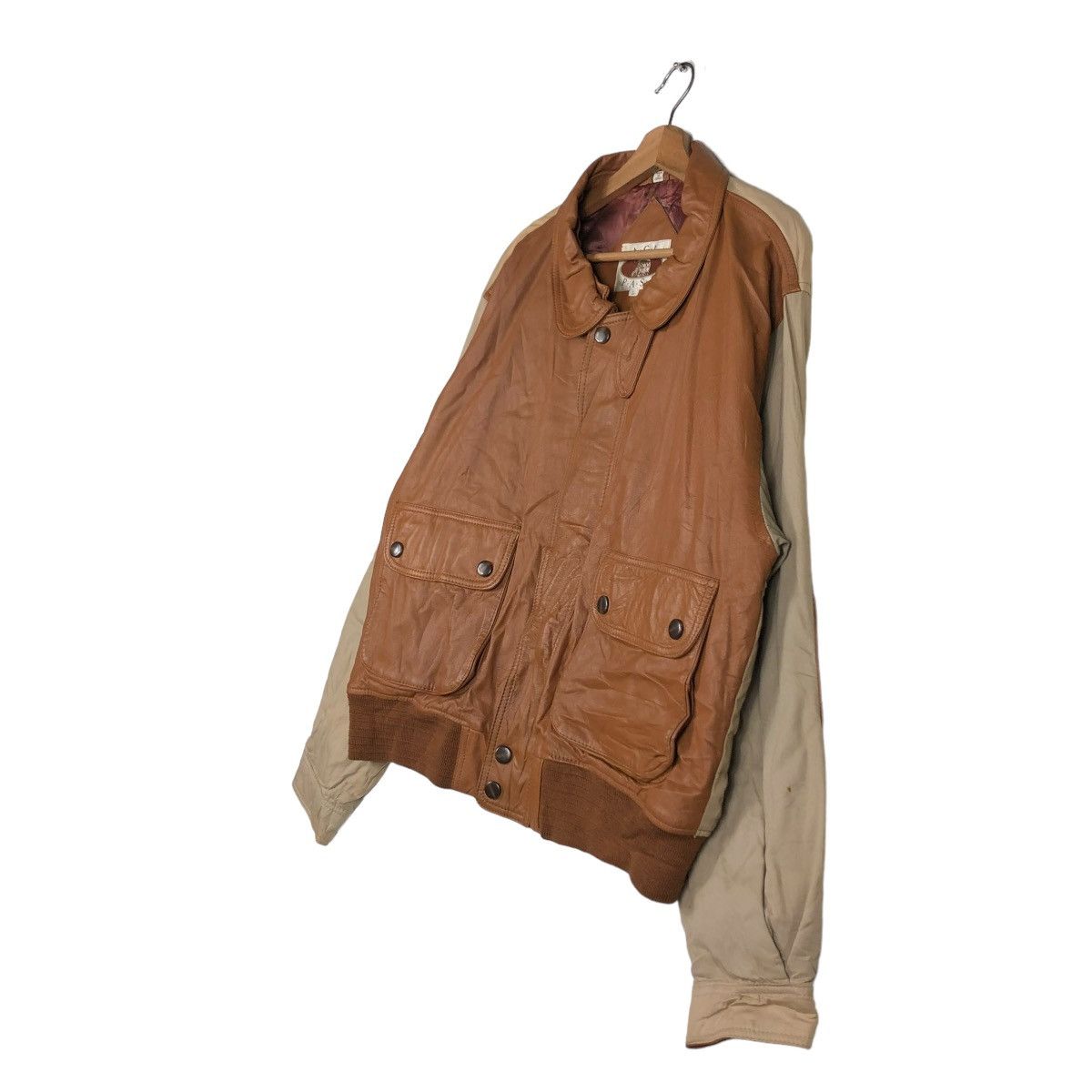 Japanese Brand 🔥VINTAGE BIKER LEATHER JACKET EAGLE PASS ISSEY MIYAKE Size US L / EU 52-54 / 3 - 4 Thumbnail