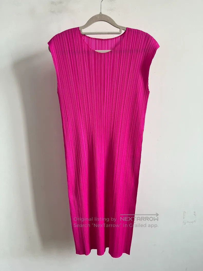 Issey Miyake Issey Miyake Pink Dress Size L / US 10 / IT 46 - 1 Thumbnail