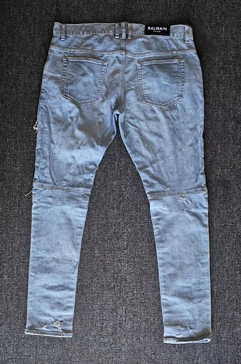 Balmain Balmain Distressed Biker Jeans Size US 34 / EU 50 - 5 Thumbnail