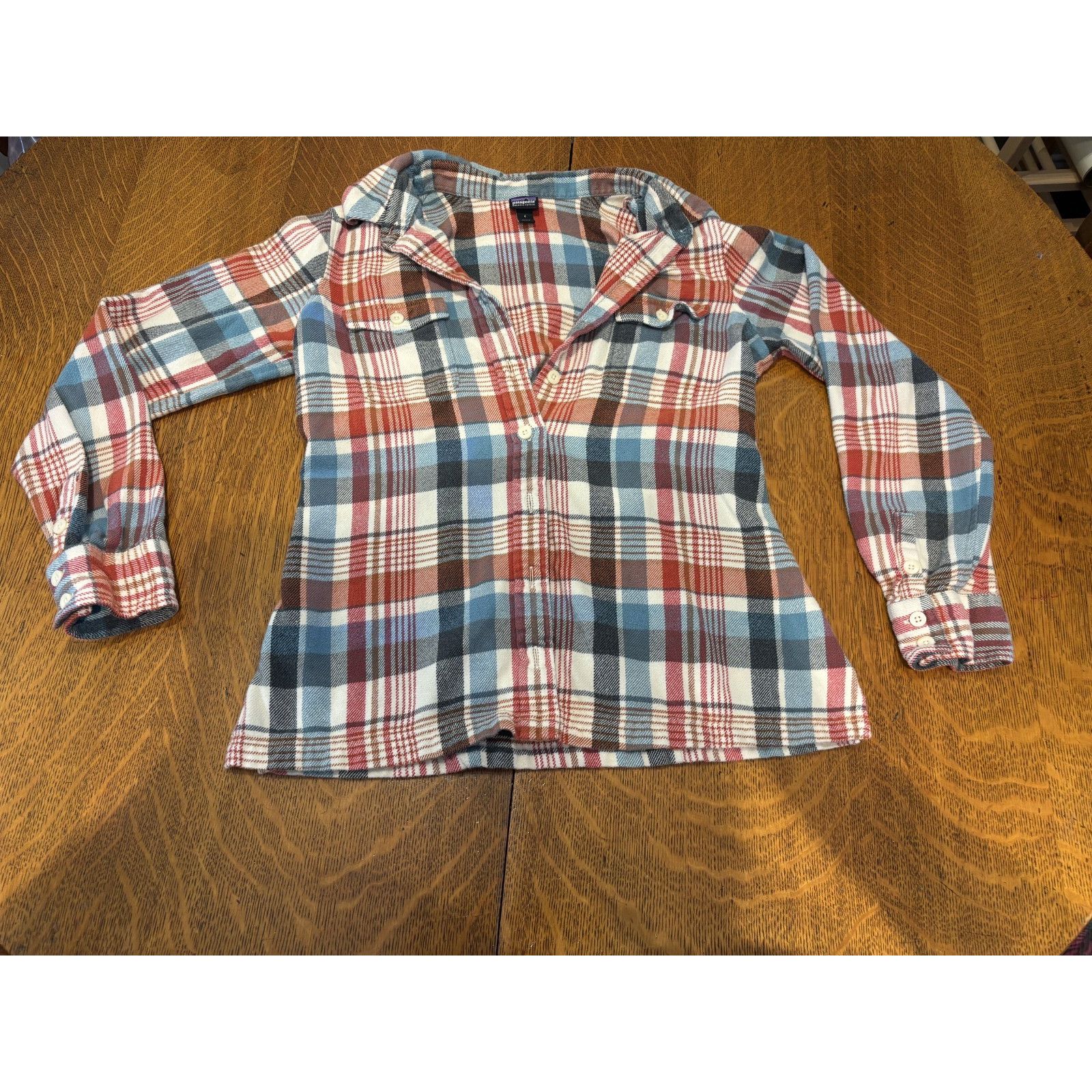 Patagonia Patagonia Fjord Flannel Shirt Womens 4 Organic Cotton Plaid Size S / US 4 / IT 40 - 1 Thumbnail
