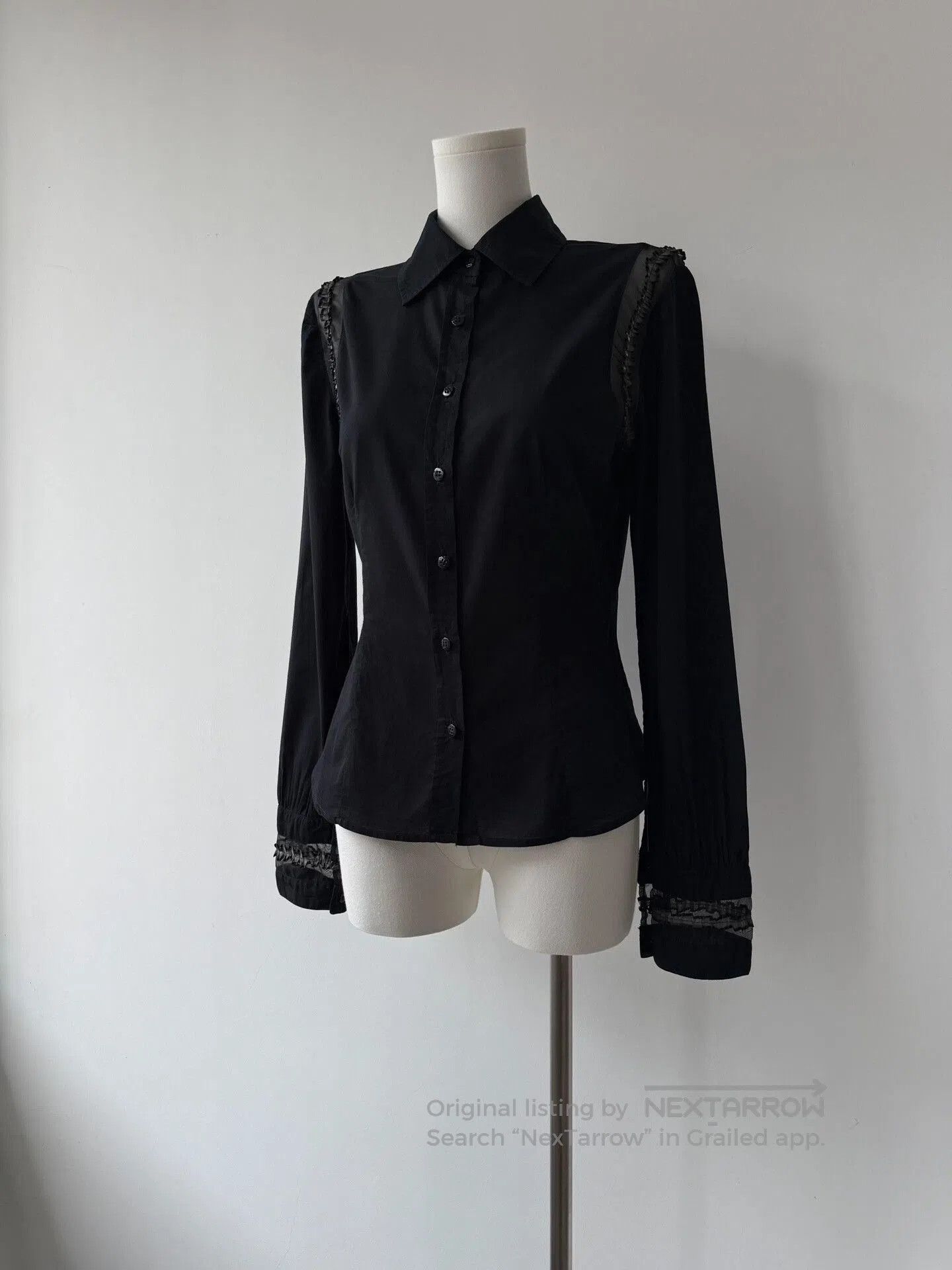 Other Jean Paul Gaultier Sheer Mesh Blouse. Size M / US 6-8 / IT 42-44 - 2 Thumbnail