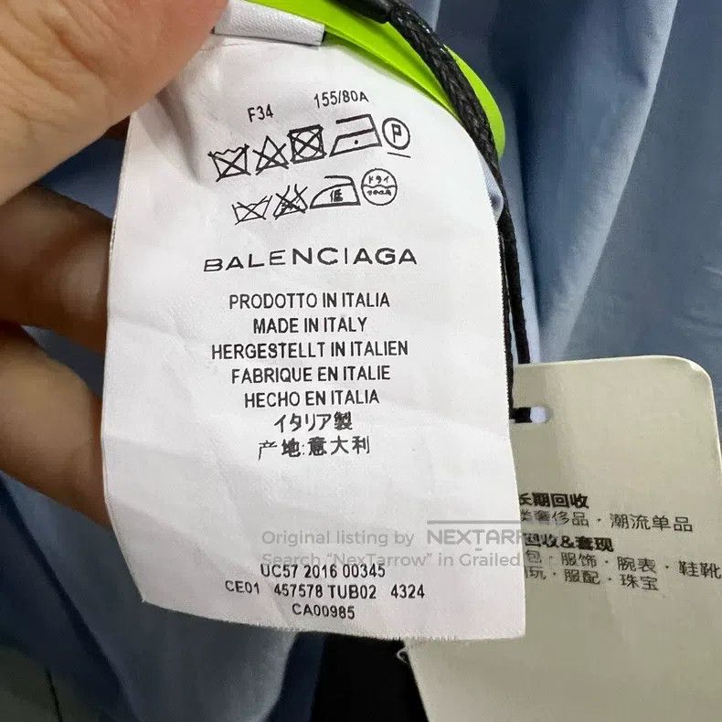 Balenciaga Balenciaga Light blue long sleeve shirt Size XXS / US 00 / IT 34 - 4 Thumbnail