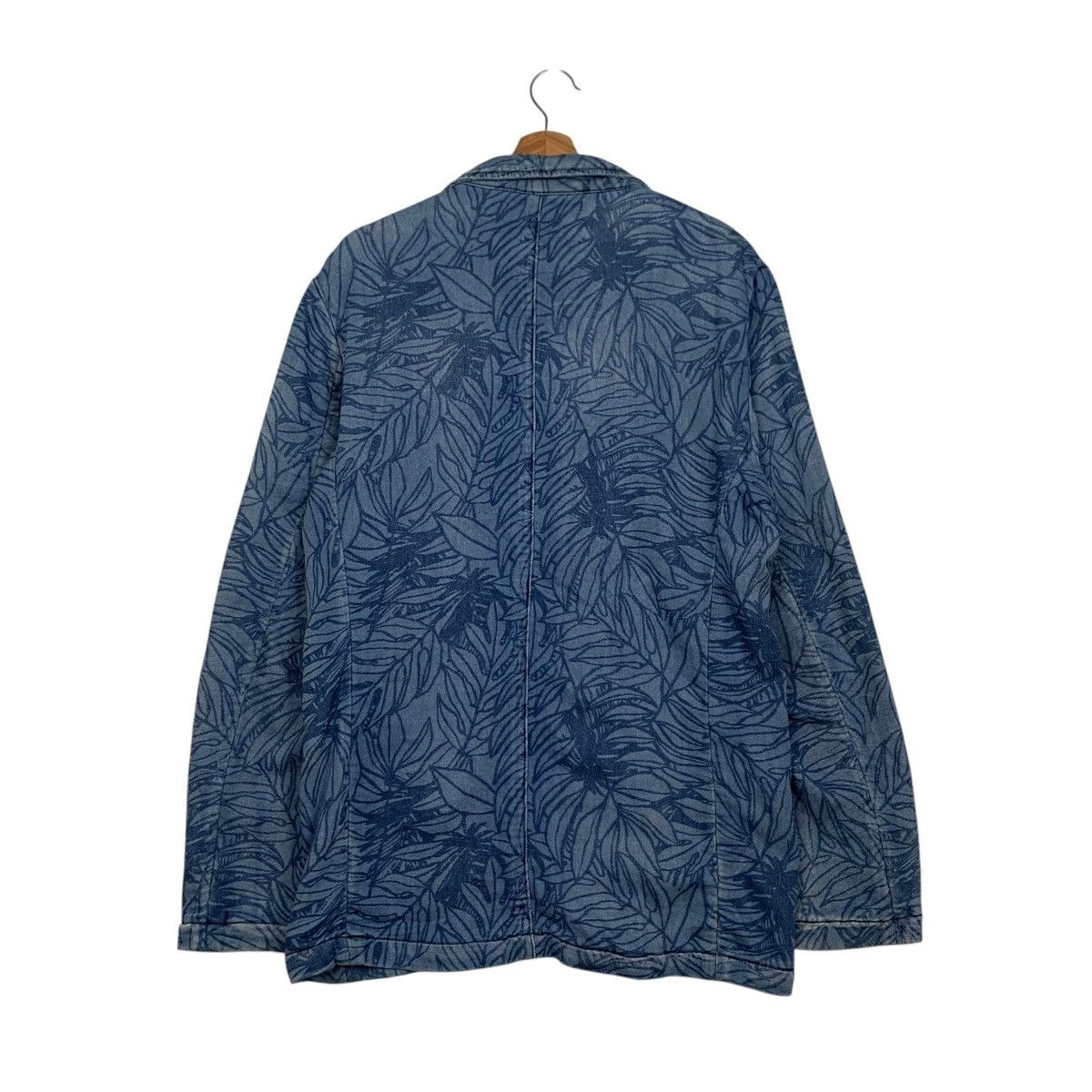 Japanese Brand AZUL Leaf Print Unconstructed Blazer Casual Wear #2772-C125 Size US XL / EU 56 / 4 - 19 Thumbnail