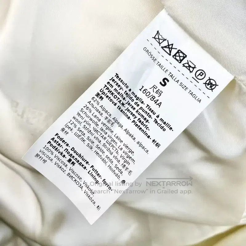 Max Mara MaxMara Alpaca Wool Women's Coat in White . Size S / US 4 / IT 40 - 4 Thumbnail