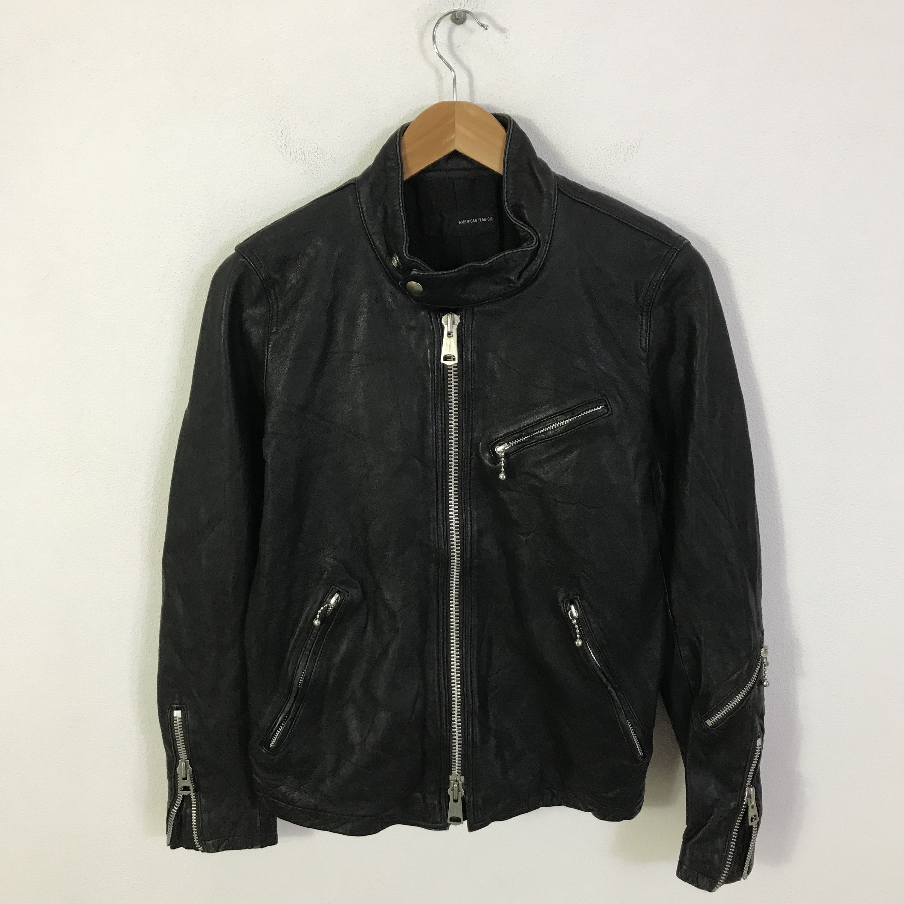 American Rag Vtg American rag cie Leather punk Japan Jacket K102B20 Size US M / EU 48-50 / 2 - 1 Thumbnail