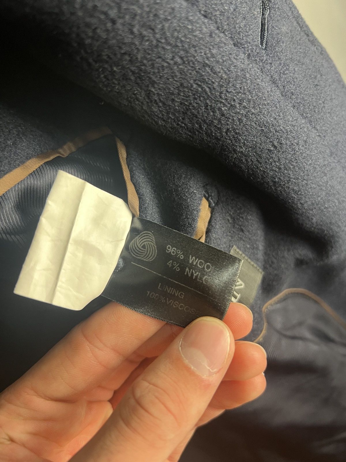 Balmain Balmain Wool Coat Luxury Vintage Jacket Dark Blue Size M Size US M / EU 48-50 / 2 - 9 Thumbnail