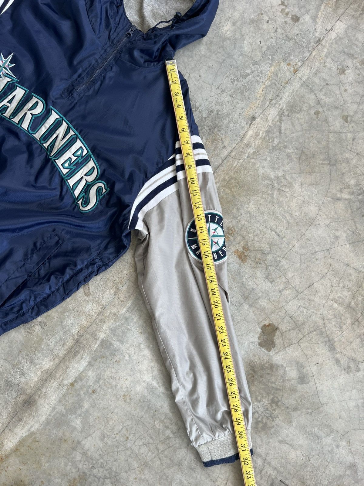 MLB VINTAGE SEATTLE MARINERS MLB LIGHTWEIGHT WINDBREAKER JACKET Size US XL / EU 56 / 4 - 18 Thumbnail
