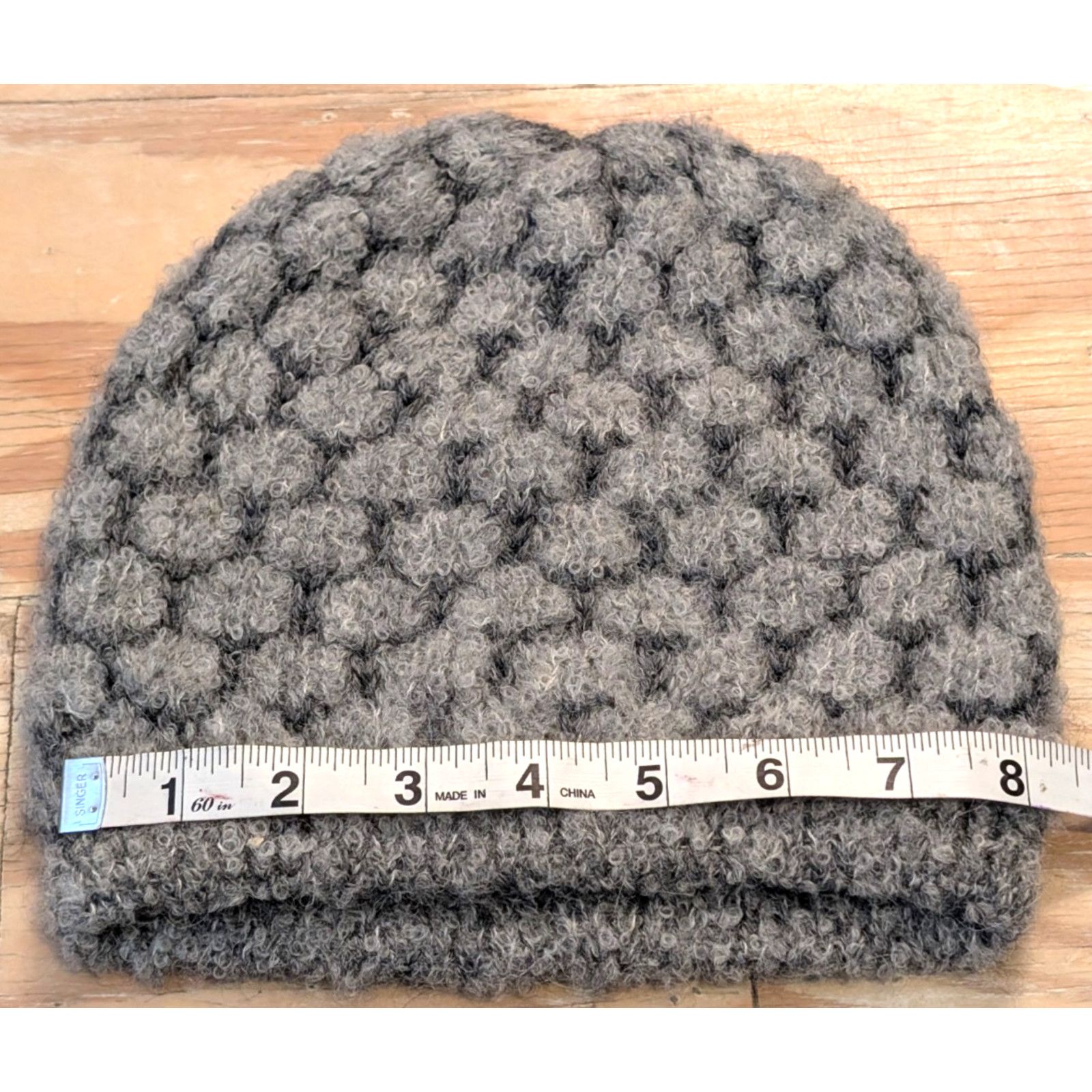 The Unbranded Brand Simply Natural Women's Alpaca Beanie Grey One Size Cold WCap Size ONE SIZE - 2 Thumbnail