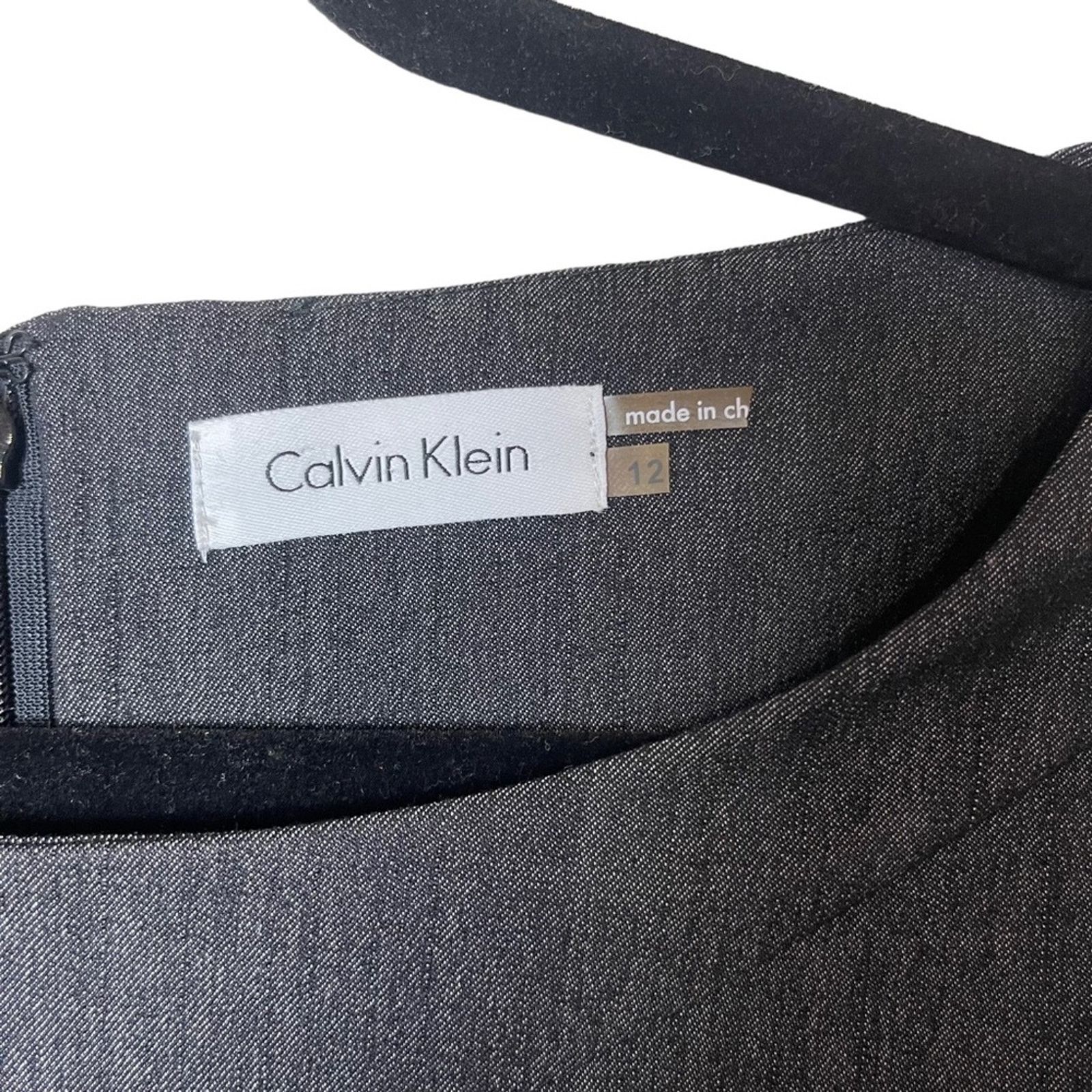 Calvin Klein Calvin Klein Multi Tiered Sleeveless Shift Dress Gray 12 Size XL / US 12-14 / IT 48-50 - 6 Thumbnail
