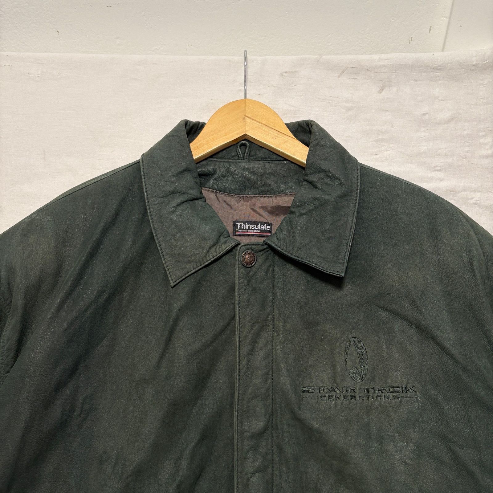 Wilsons Leather VTG 90's Star Trek Generations Promo Leather Jacket Green L Size US L / EU 52-54 / 3 - 2 Thumbnail