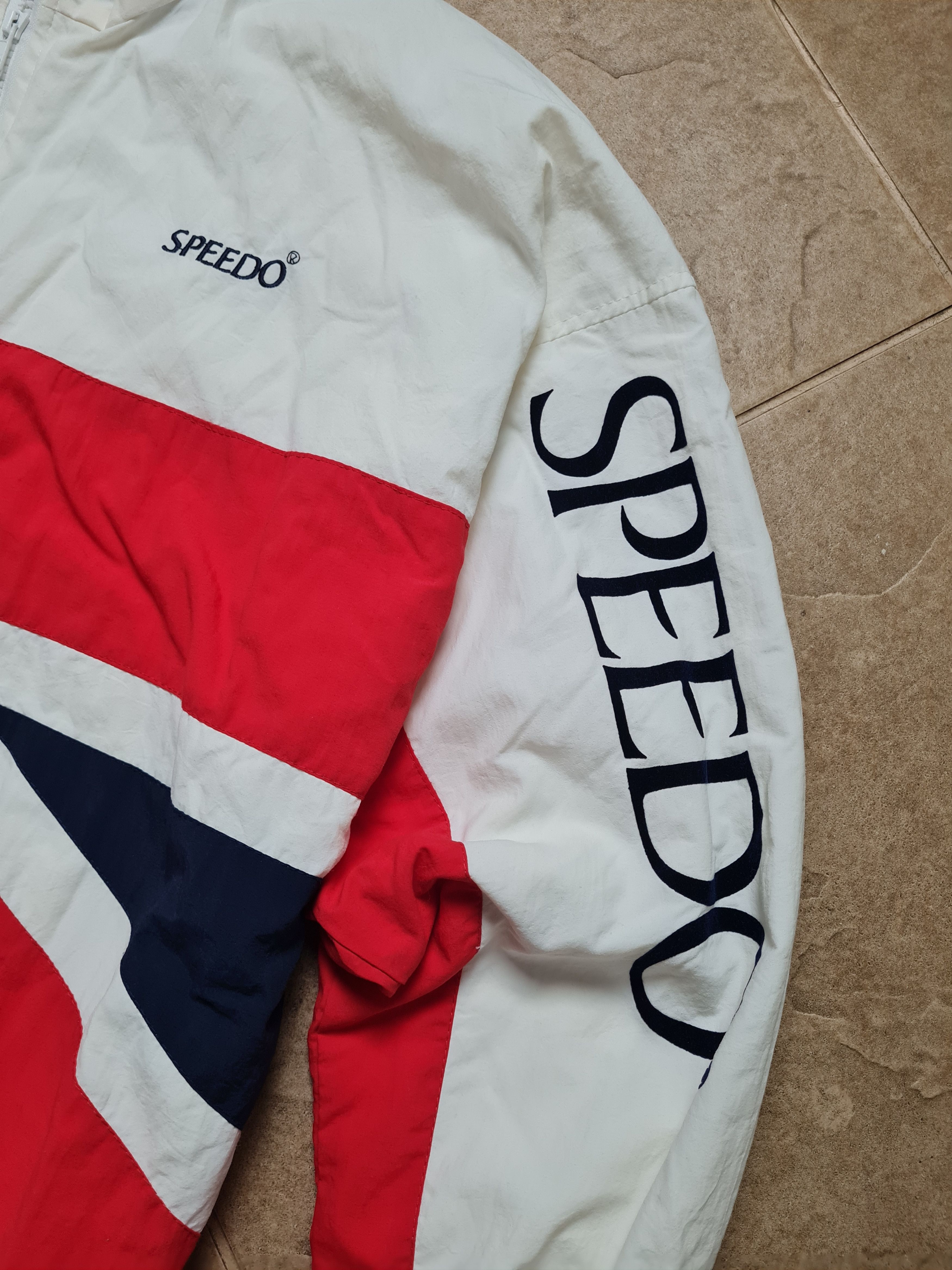 Speedo Vintage Jacket Speedo Union Jack Triathelite 80s Windbreaker Size US S / EU 44-46 / 1 - 20 Thumbnail