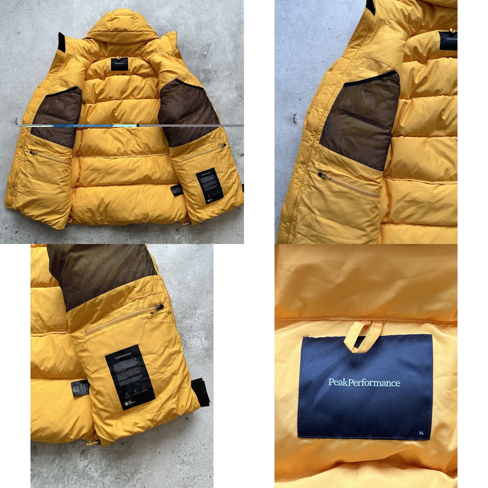 Peak Performance PEAK PERFORMANCE Jacket Down PARKA 2L PUFFER MEN'S XL Outdoor Zip Mid-Length PURE GOLD Vintage: No Size US XL / EU 56 / 4 - 8 Thumbnail