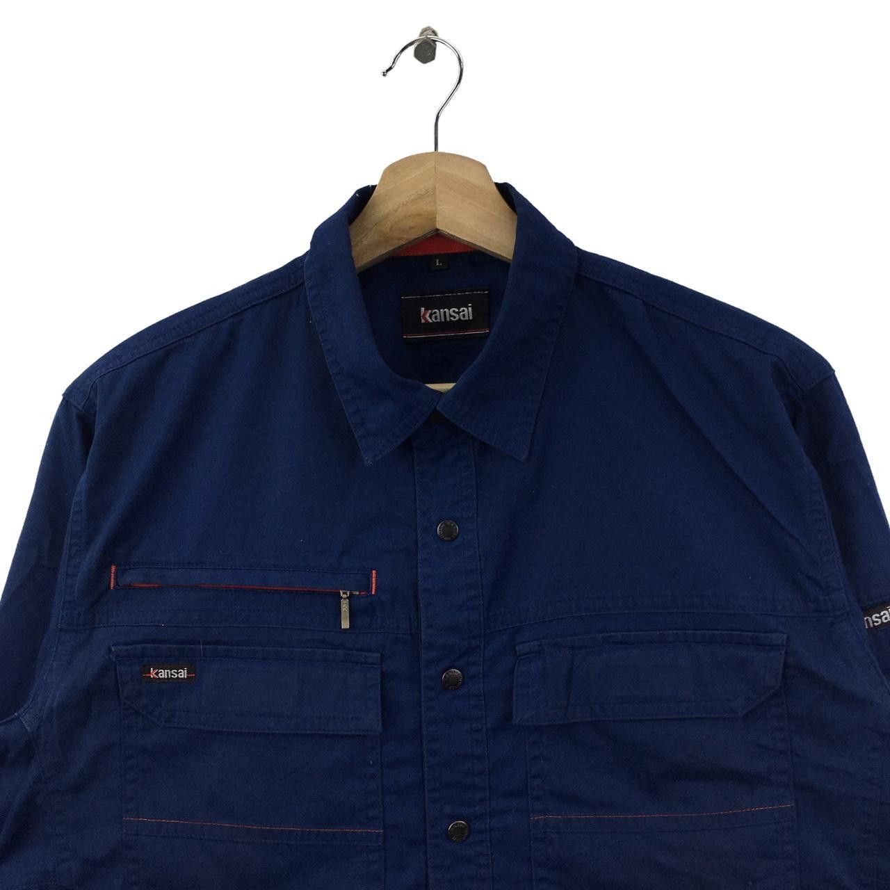 Kansai Yamamoto Vtg KANSAI YAMAMOTO JAPAN Blue Indigo Minimalist Jacket Size US L / EU 52-54 / 3 - 2 Thumbnail