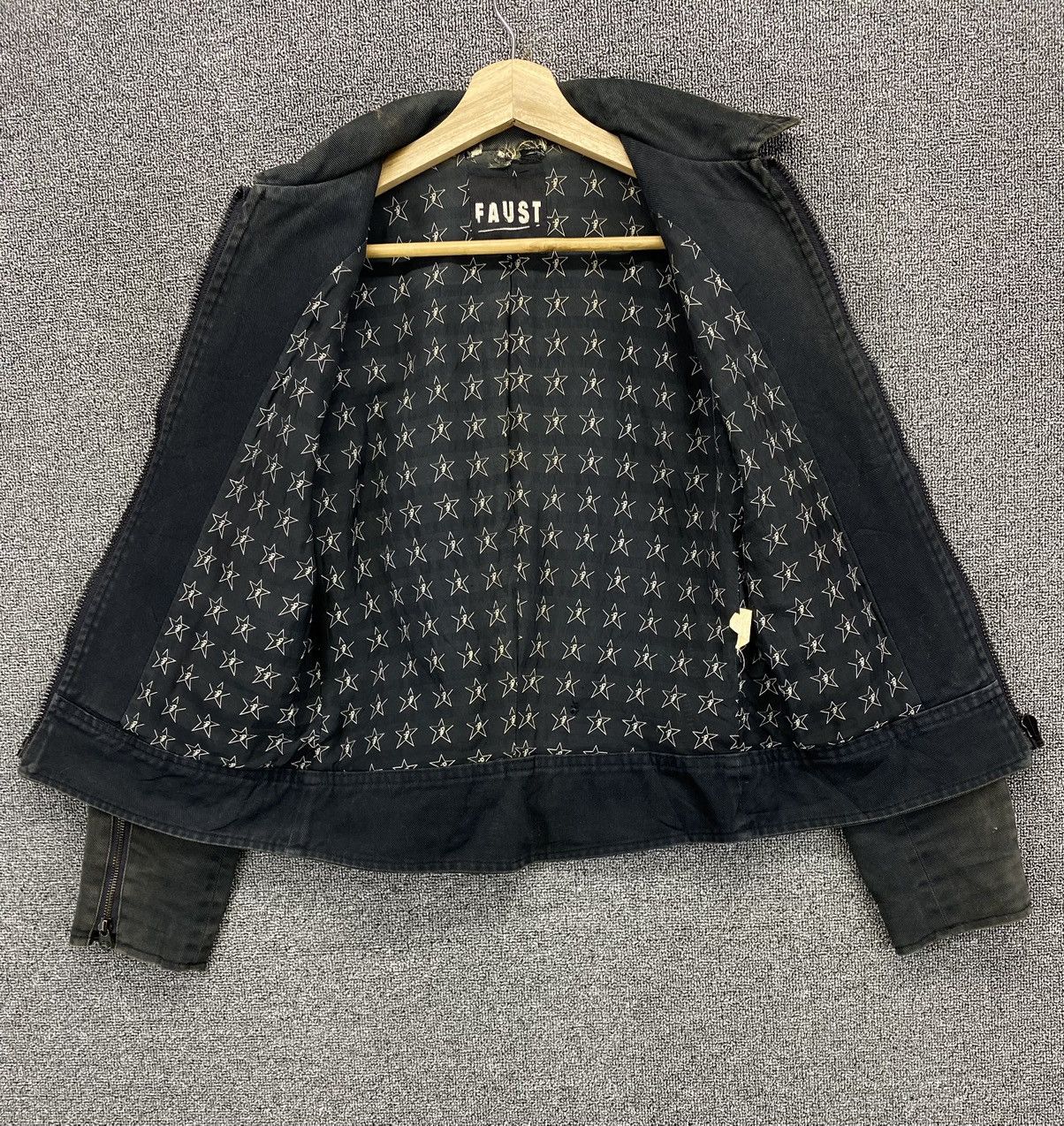 If Six Was Nine Vintage Faust Punk Style Denim Jacket Size S / US 4 / IT 40 - 11 Thumbnail