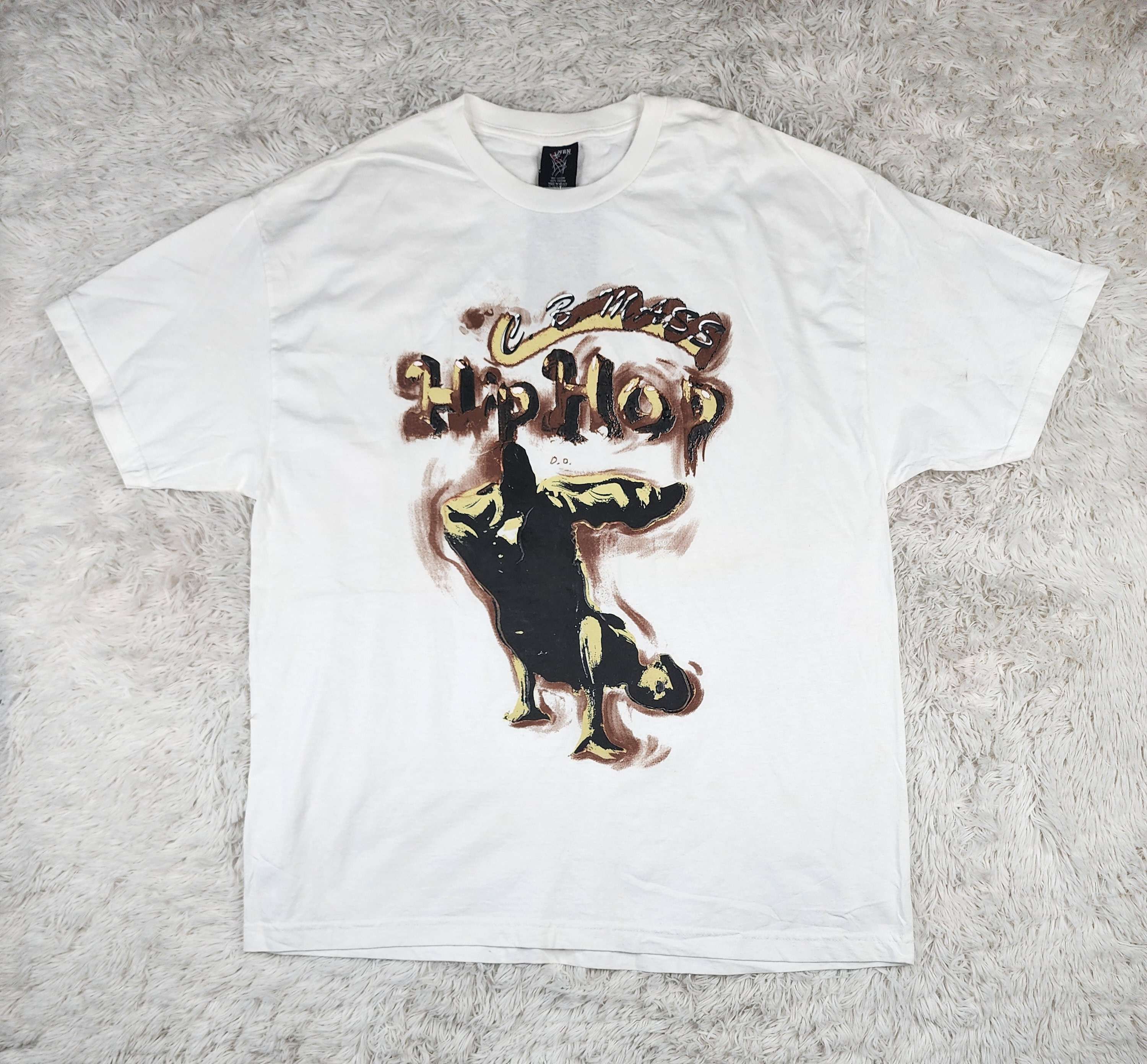 Vintage Vintage DSWT 90s NBN Gear C.B.Mass Hiphop Bboy tee Size US XXL / EU 58 / 5 - 1 Thumbnail