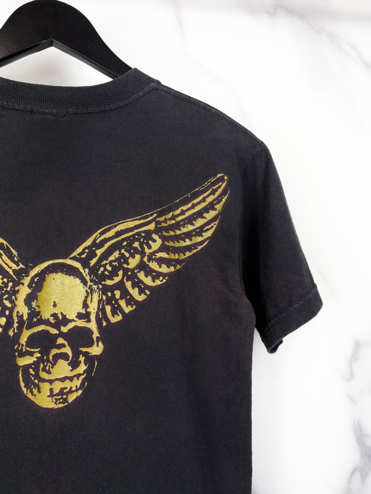 Chrome Hearts Chrome Hearts Vintage Foti Gold Skull Print Tshirt Black Size US S / EU 44-46 / 1 - 7 Thumbnail