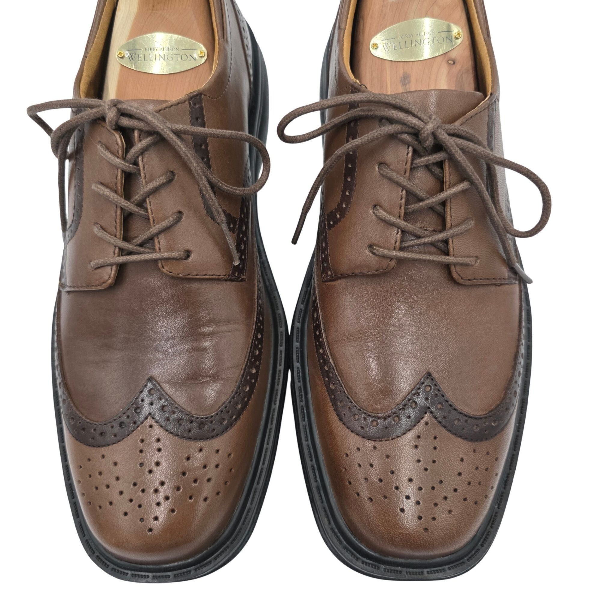 Other Dr. Comfort Wing 8329 Brown Leather Wingtip Derby Mens 9M Size US 9 / EU 42 - 15 Thumbnail