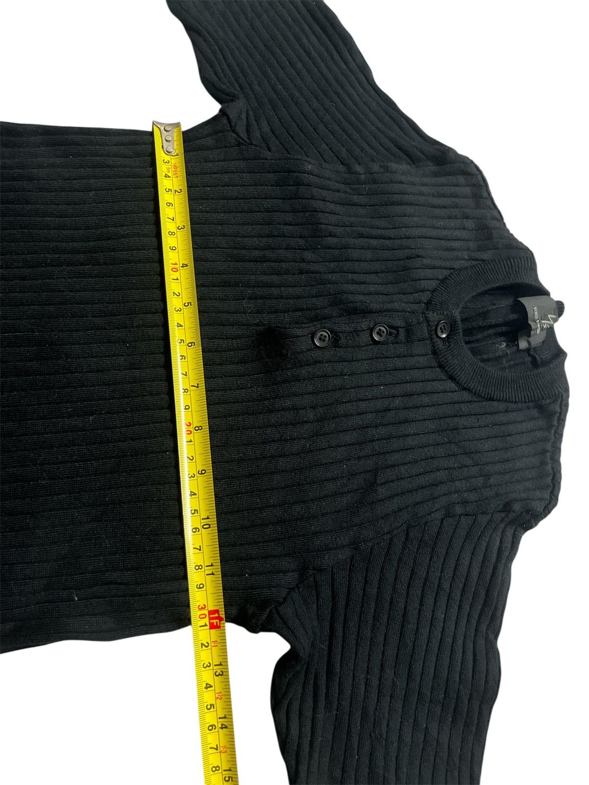 Yohji Yamamoto Ys,YOHJI YAMAMOTO BLACK TSHIRT PLANT STRETCHABLE Size US M / EU 48-50 / 2 - 5 Thumbnail