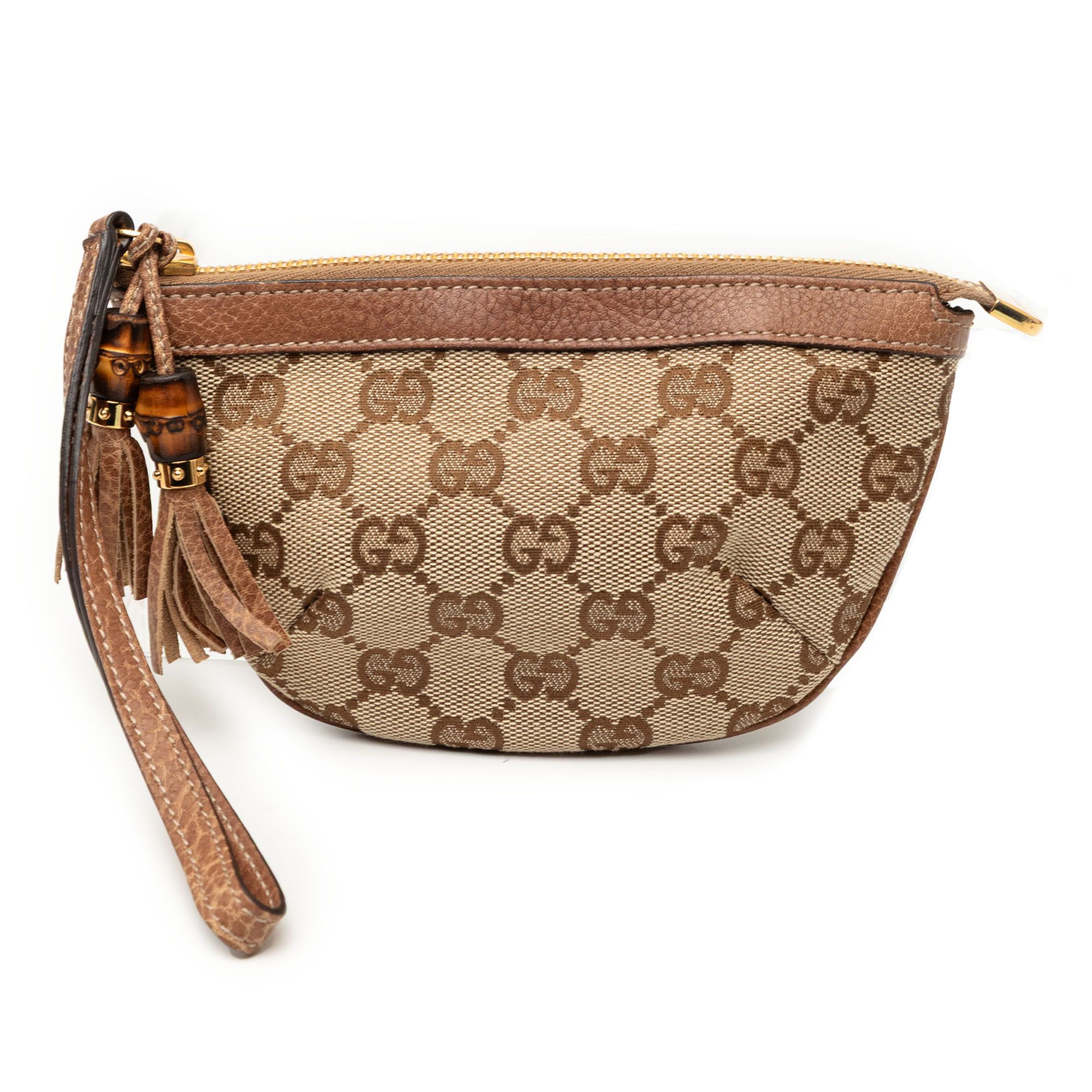 Gucci Gucci GG Canvas Bamboo Pouch Size ONE SIZE - 1 Thumbnail
