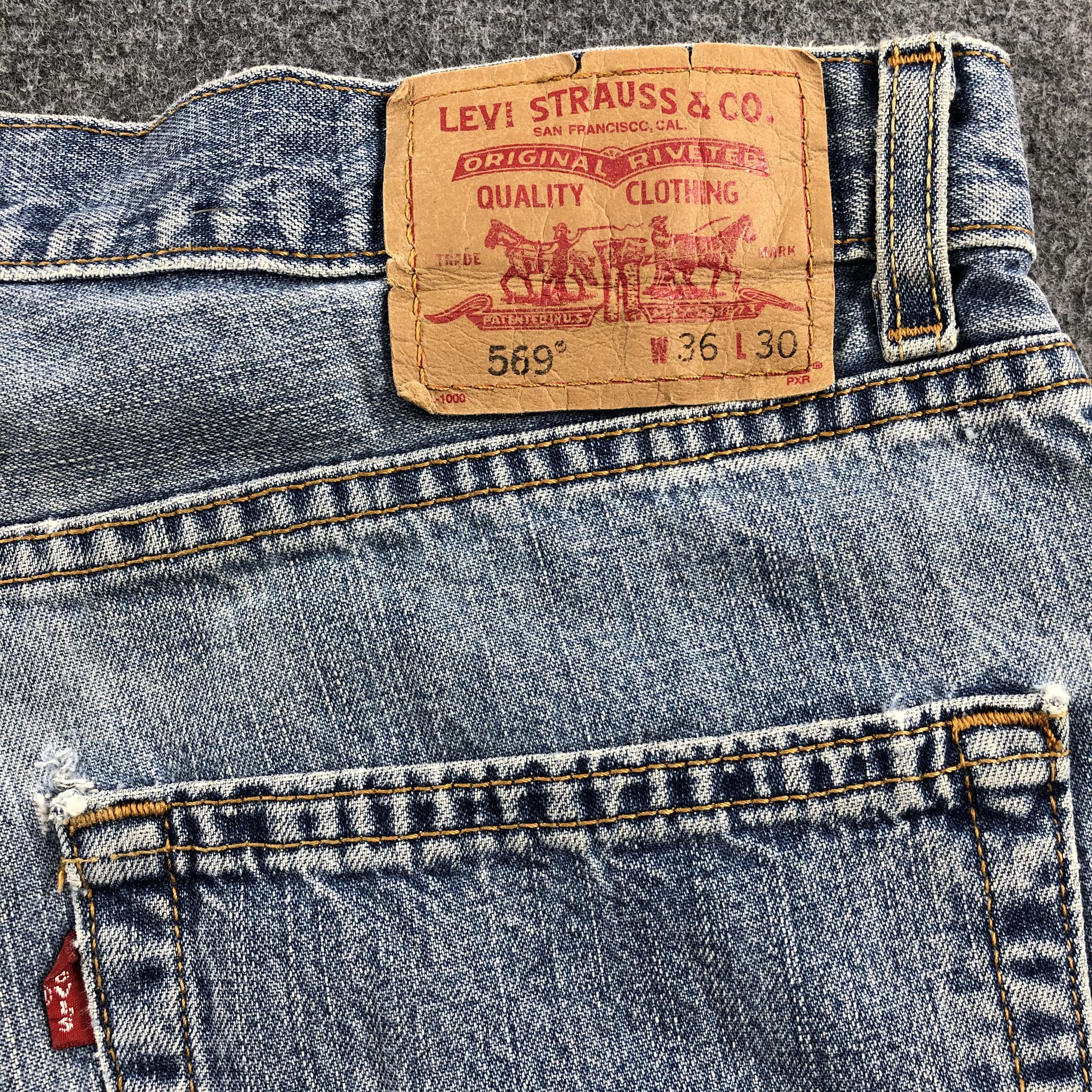 Levi's × Vintage Vintage Mid Wash Levis 565 Jeans-JM1188 Size US 37 - 6 Thumbnail