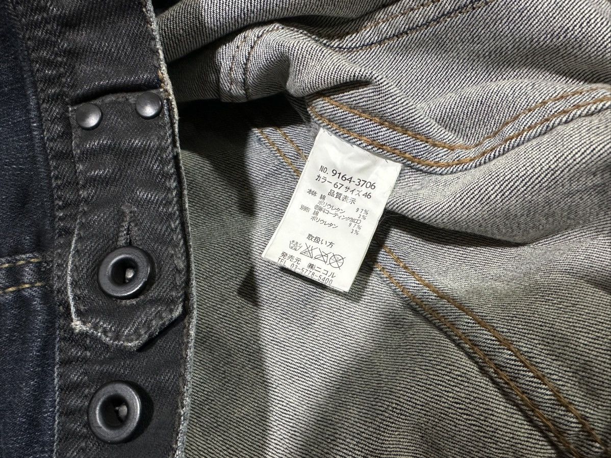 If Six Was Nine 🔥Sick Y2K Nicole Club For Men Waxed Denim Jacket Goth Punk Size US M / EU 48-50 / 2 - 9 Thumbnail