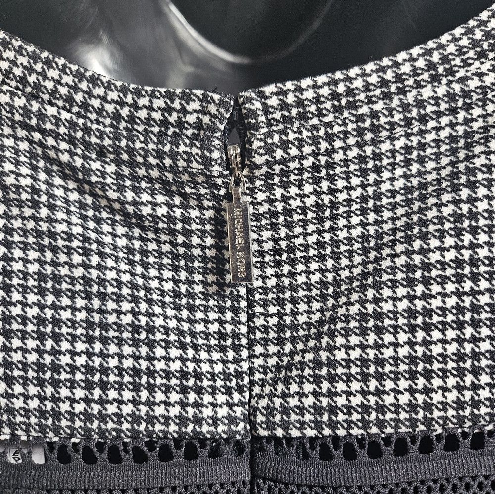 Michael Kors Michael Kors Houndstooth Short Sleeve Mesh Panel See Thru M Size M / US 6-8 / IT 42-44 - 4 Thumbnail