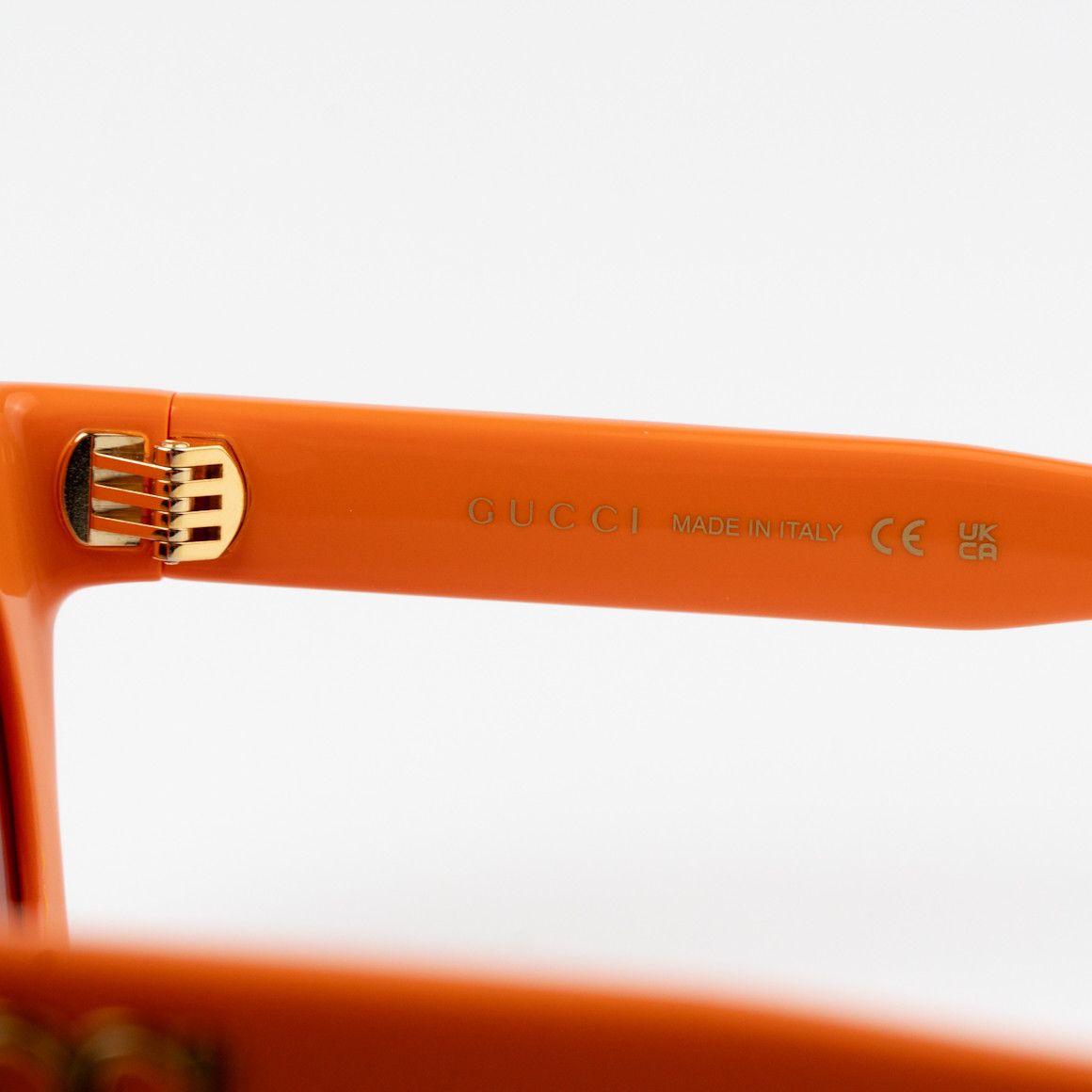 Gucci NEW Gucci GG1773S 004 Orange Brown Cat Eye Unisex Sunglasses Size ONE SIZE - 7 Thumbnail