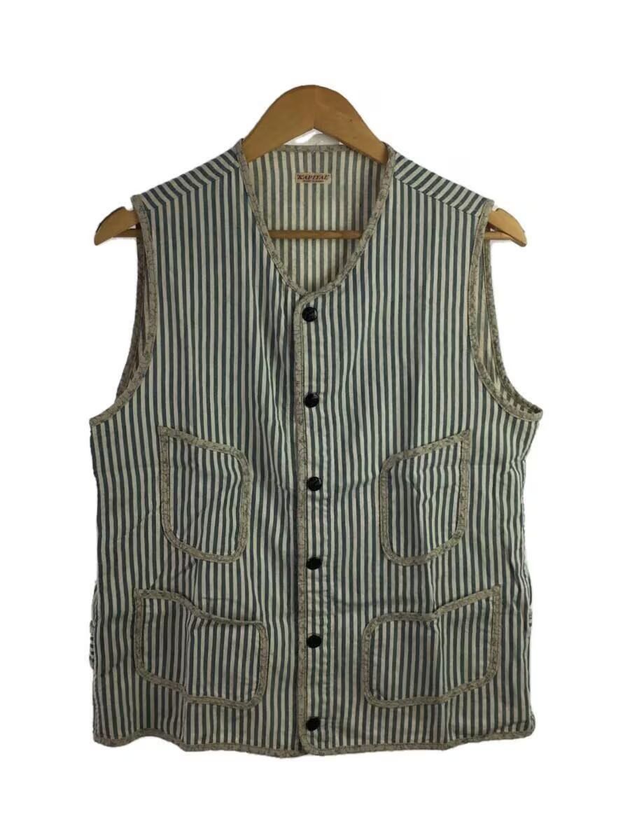 Kapital Linen Pinstripe Vest | Grailed