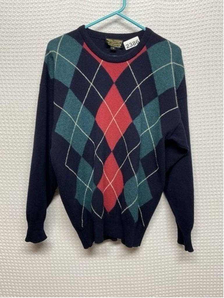 Brooks Brothers VTG Brooks Brothers Navy Lambs Wool CrewNeck Sweater Men 42 Size US L / EU 52-54 / 3 - 8 Thumbnail