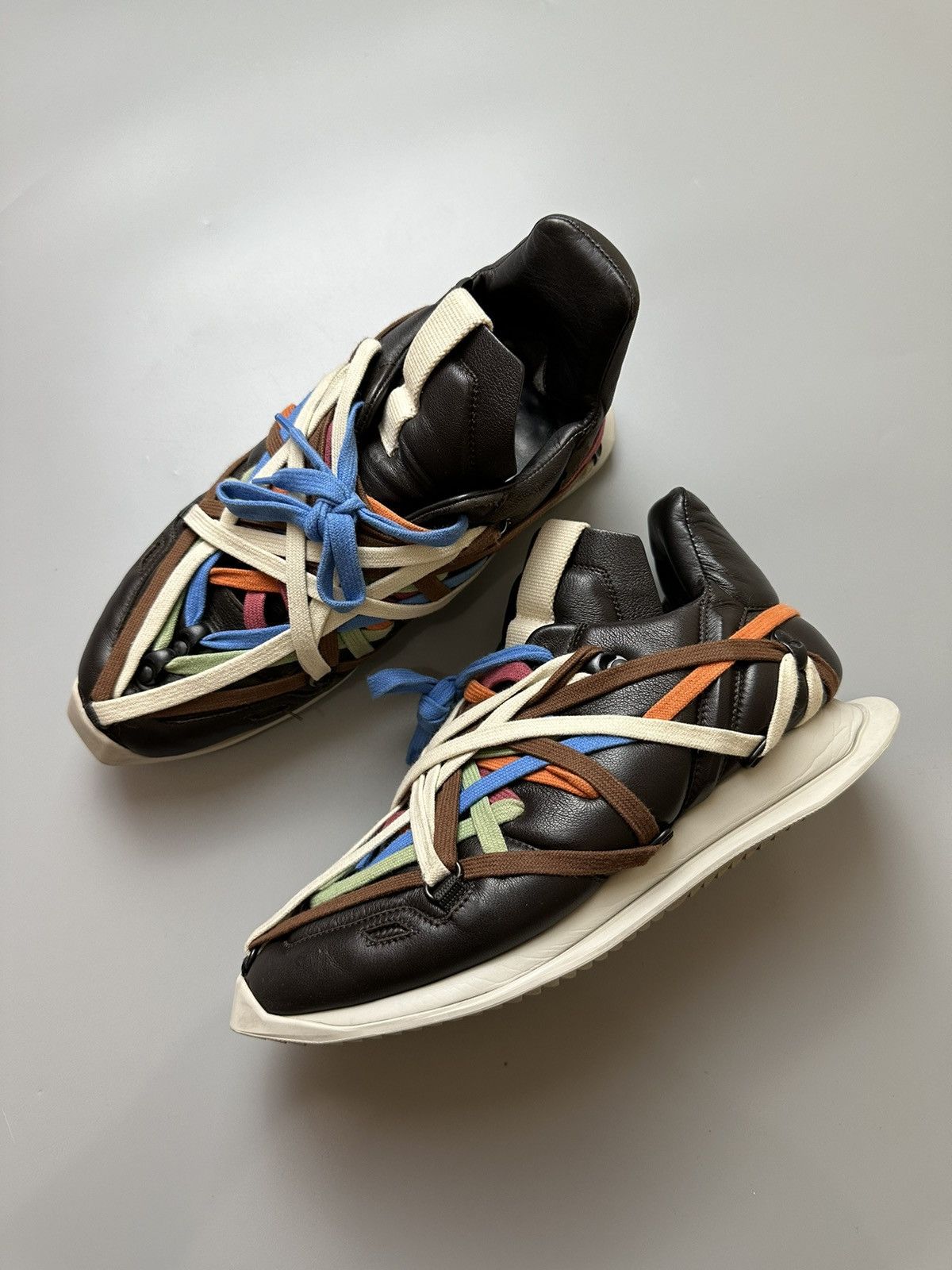 Rick Owens Rick owens Megalaced Runner Size US 6.5 / EU 39-40 - 2 Thumbnail