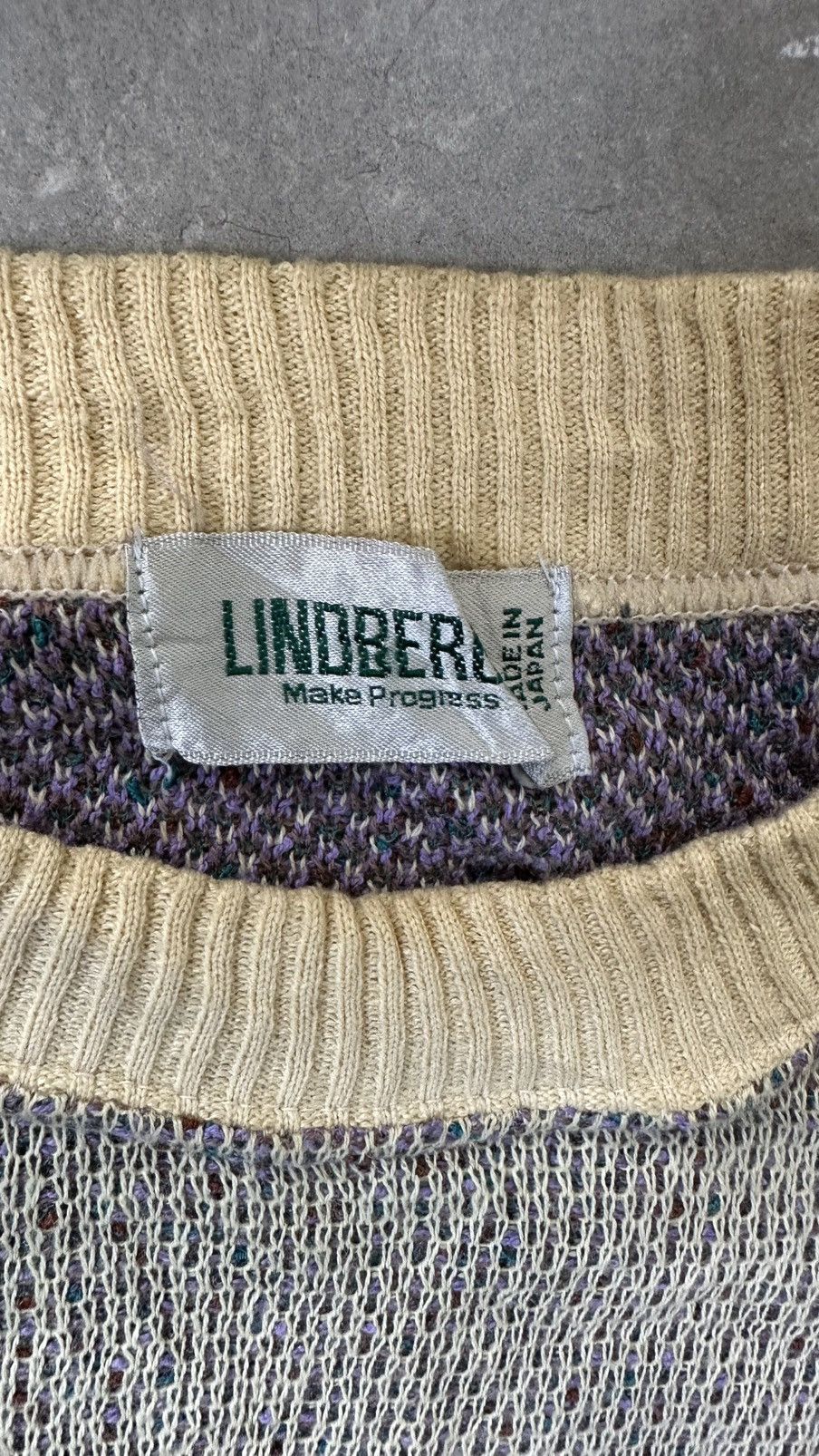 Lindbergh VINTAGE LINDBERGH KNITTED ART SWEATSHIRT Size US L / EU 52-54 / 3 - 6 Thumbnail