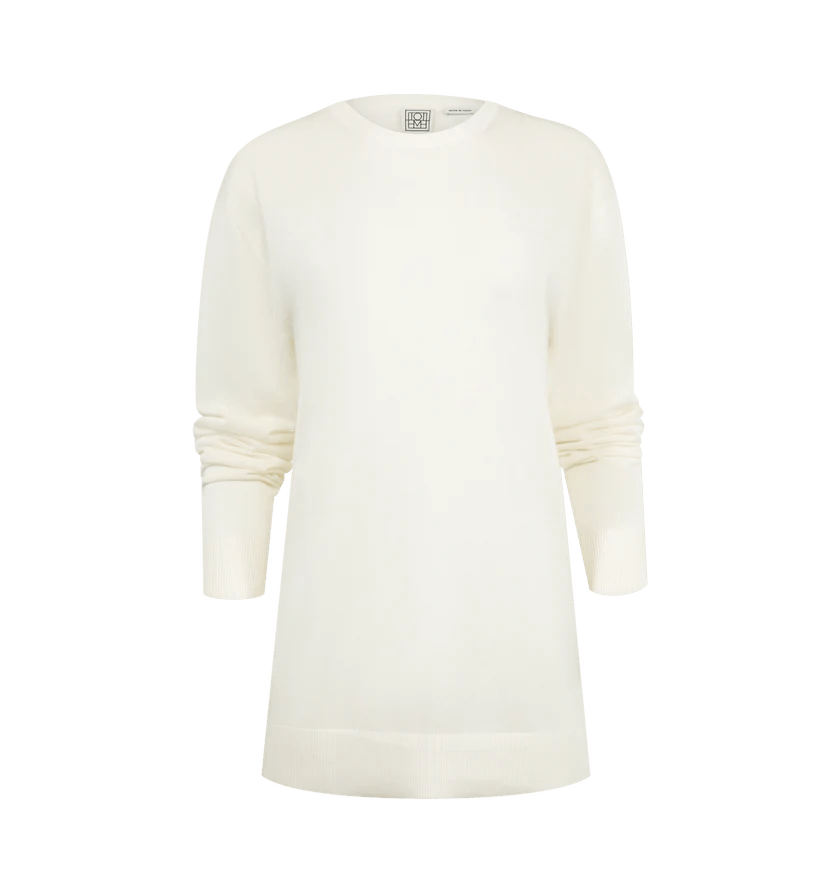 o1h1sh11225 Long Sleeve Tee Knit in White