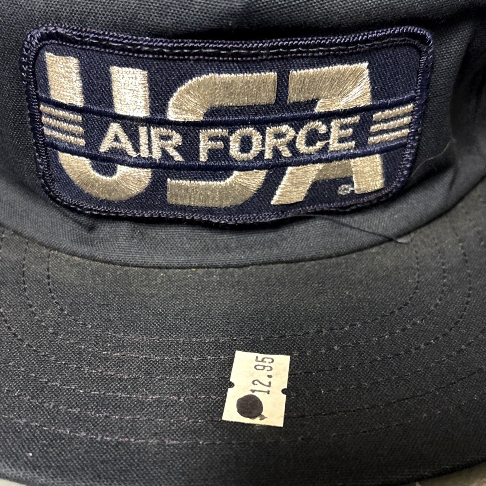 Vintage VINTAGE Air force Flat Cap Hat USAF Embroidered Blue NWT USA Made Men One Size USA USA Theme Cap Mens Blue Embroidered Flat Brim Hat Size ONE SIZE - 7 Thumbnail